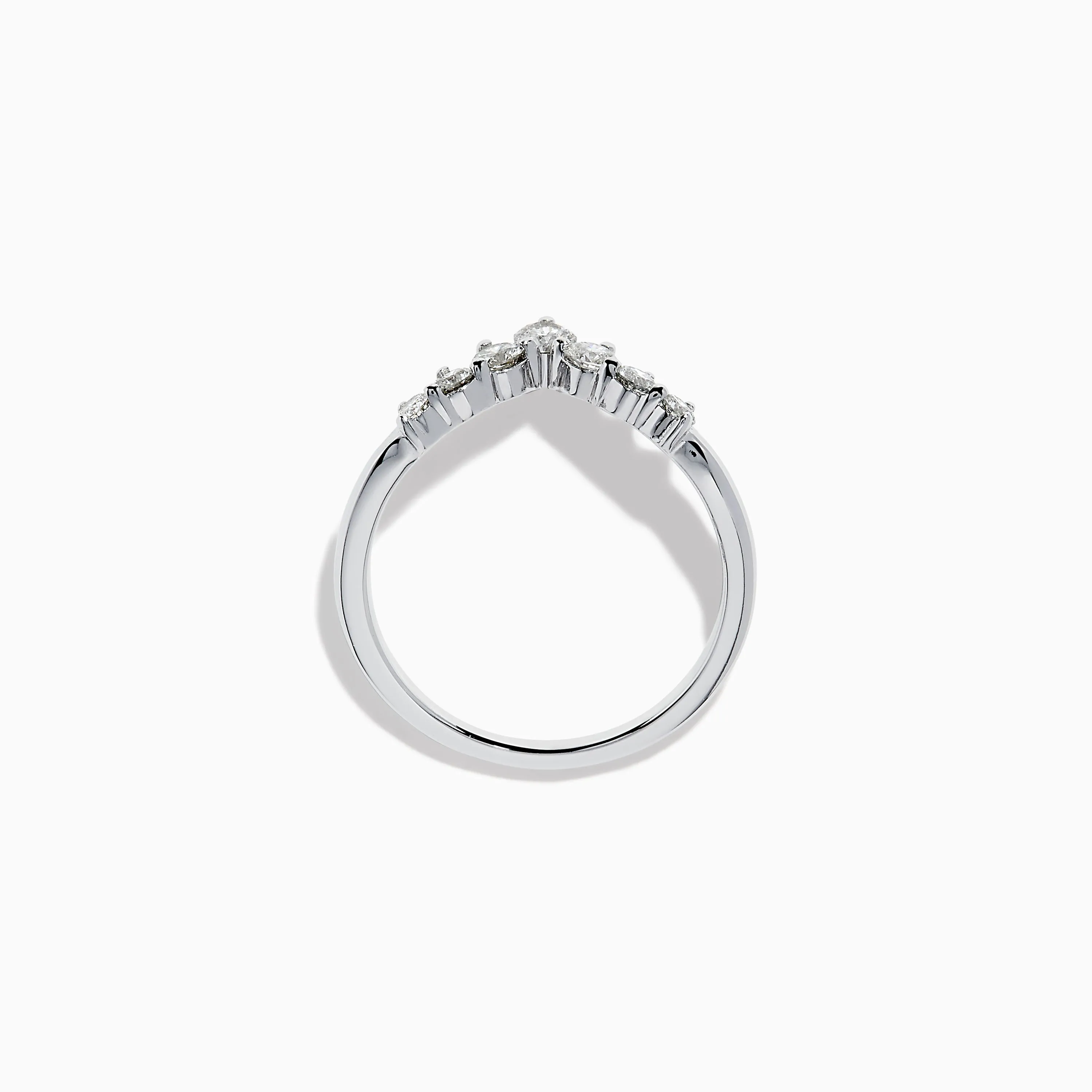 Classique 14K White Gold Diamond Wedding Band sold by Effy product image thumbnail 3