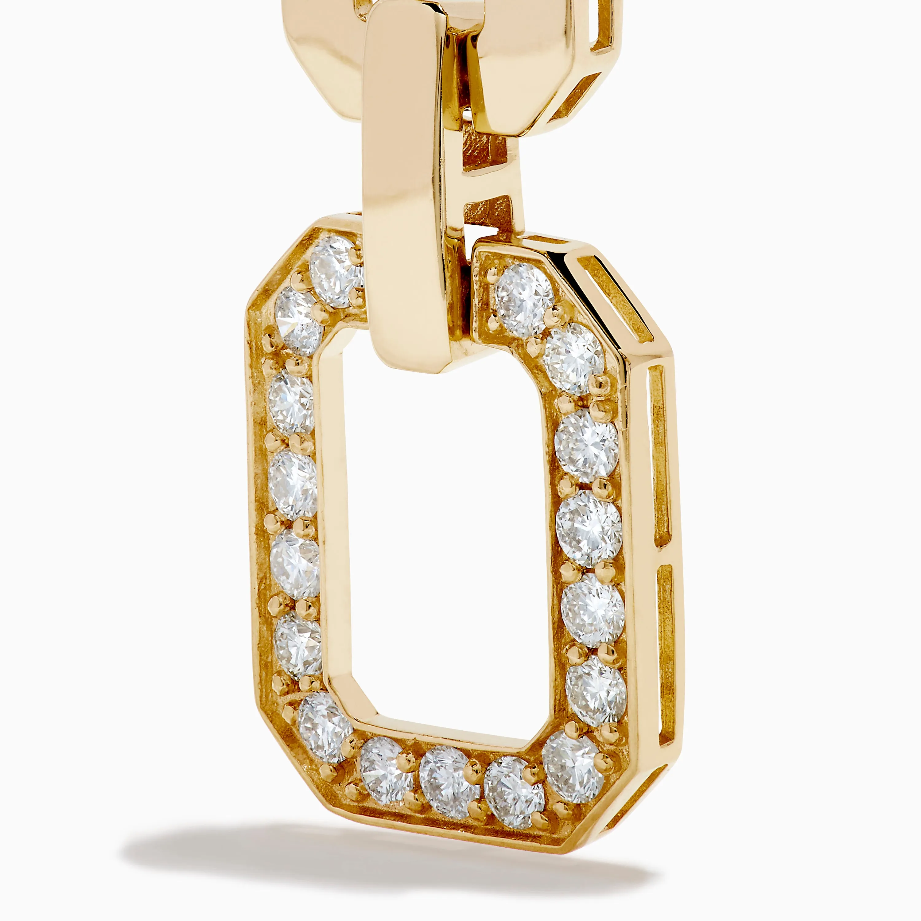 D'Oro 14K Yellow Gold Diamond Drop Earrings sold by Effy product image thumbnail 2