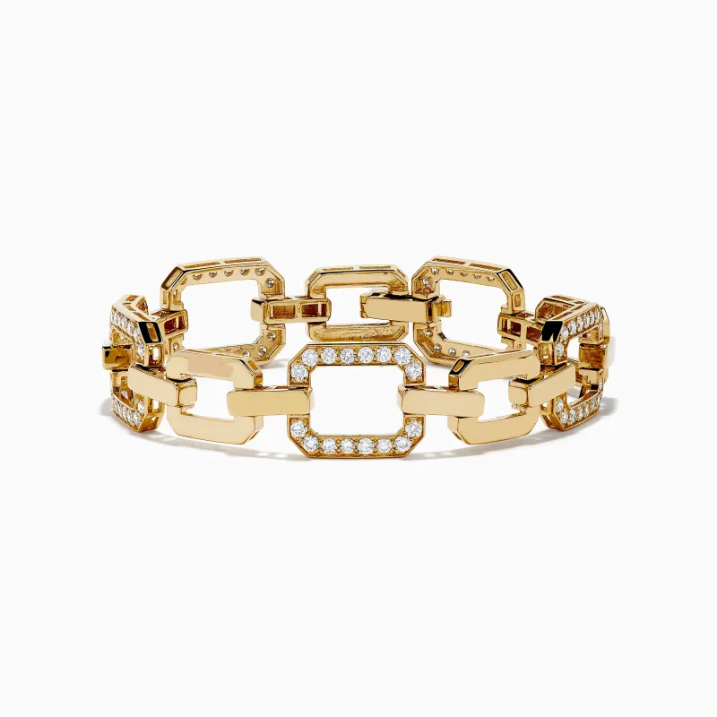 D'Oro 14K Yellow Gold Diamond Bracelet sold by Effy