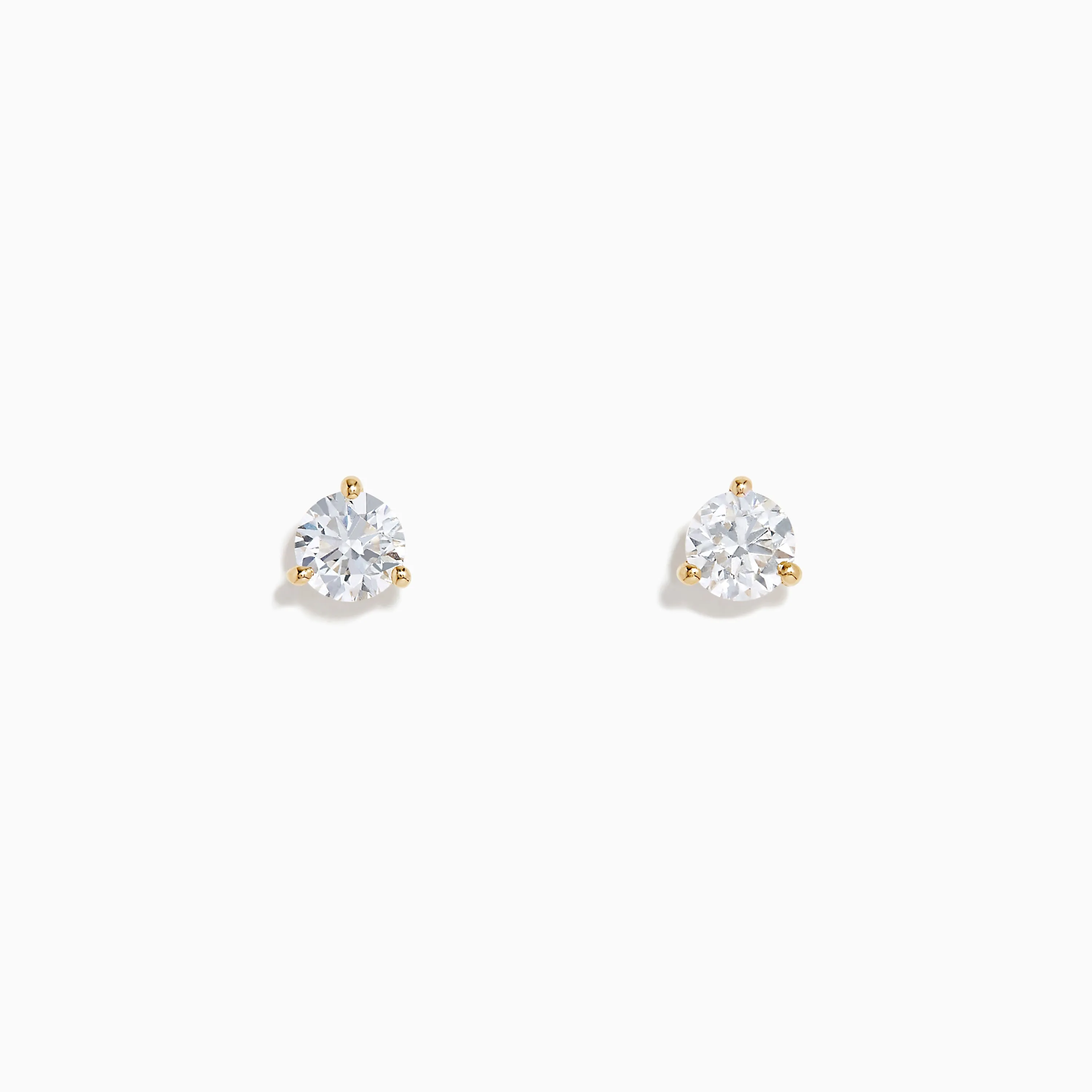 Lab Grown Diamond 1.00ct Stud Earrings in 14K Yellow Gold sold by Effy