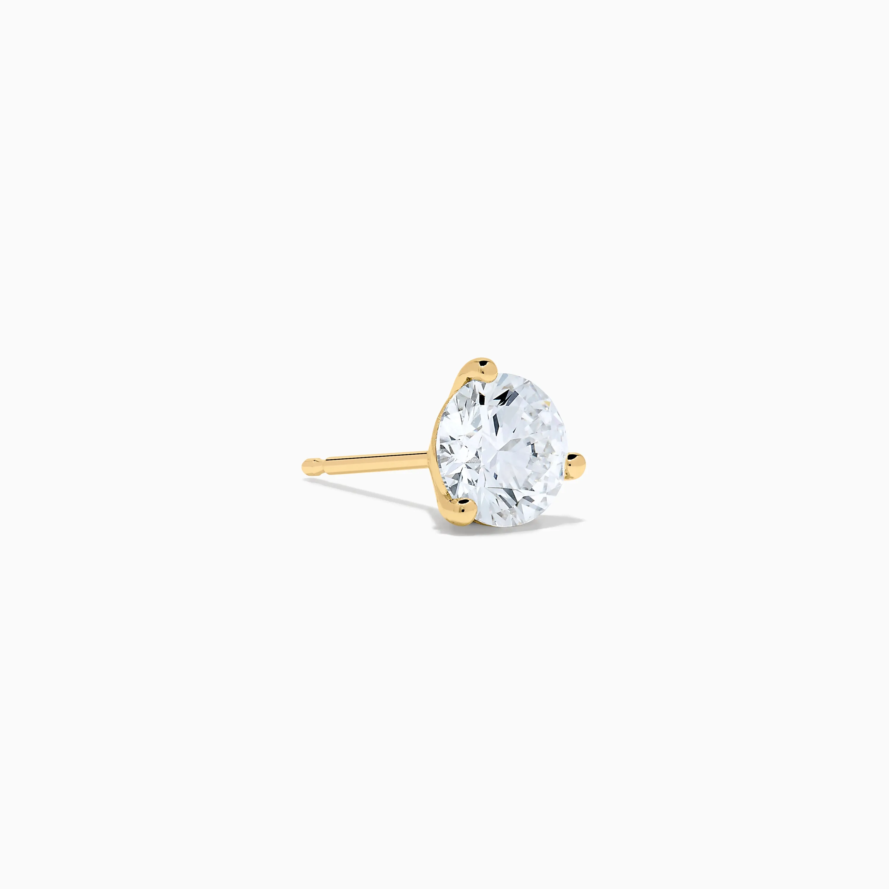 Lab Grown Diamond 2.00ct Stud Earrings in 14K Yellow Gold sold by Effy product image thumbnail 3