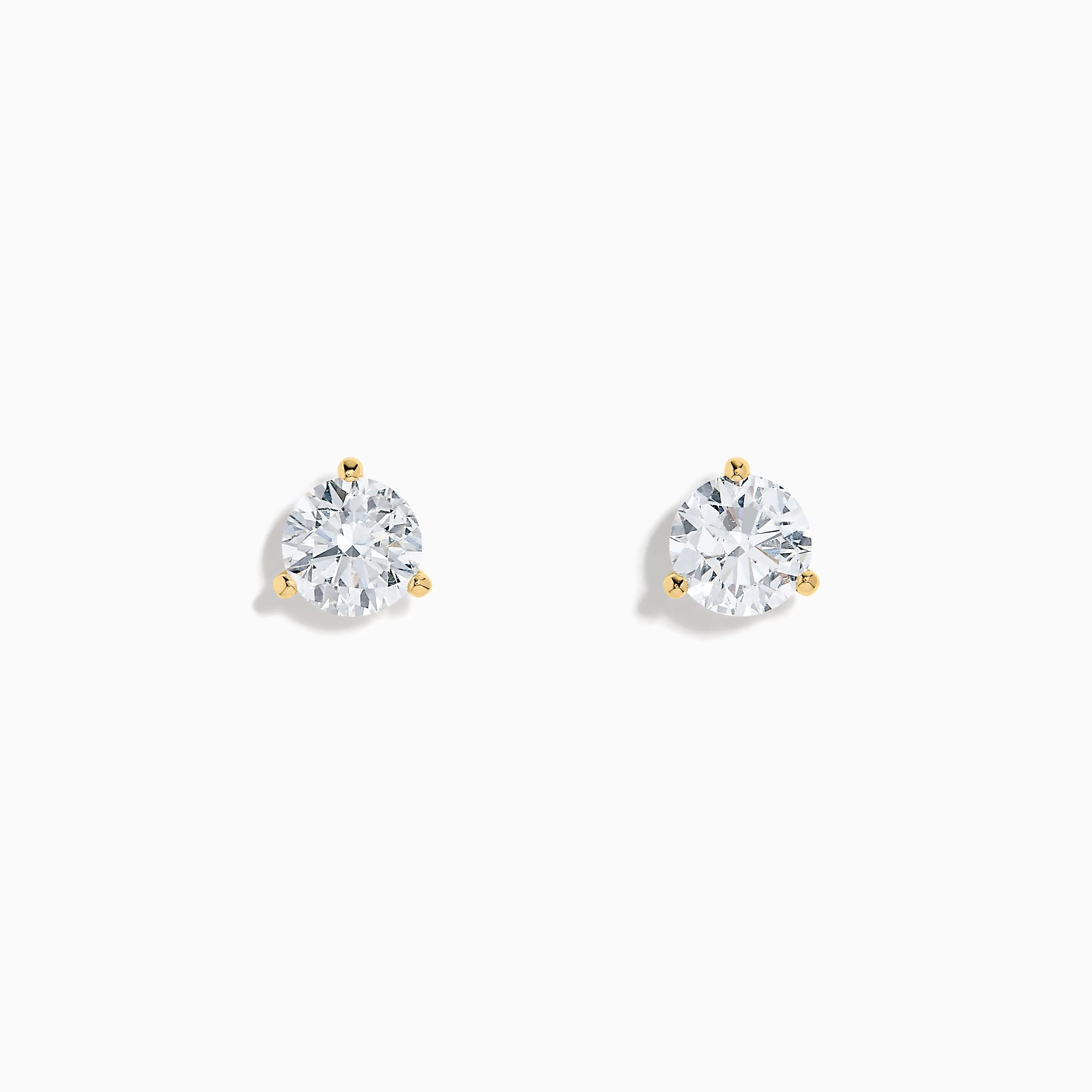Lab Grown Diamond 2.00ct Stud Earrings in 14K Yellow Gold sold by Effy