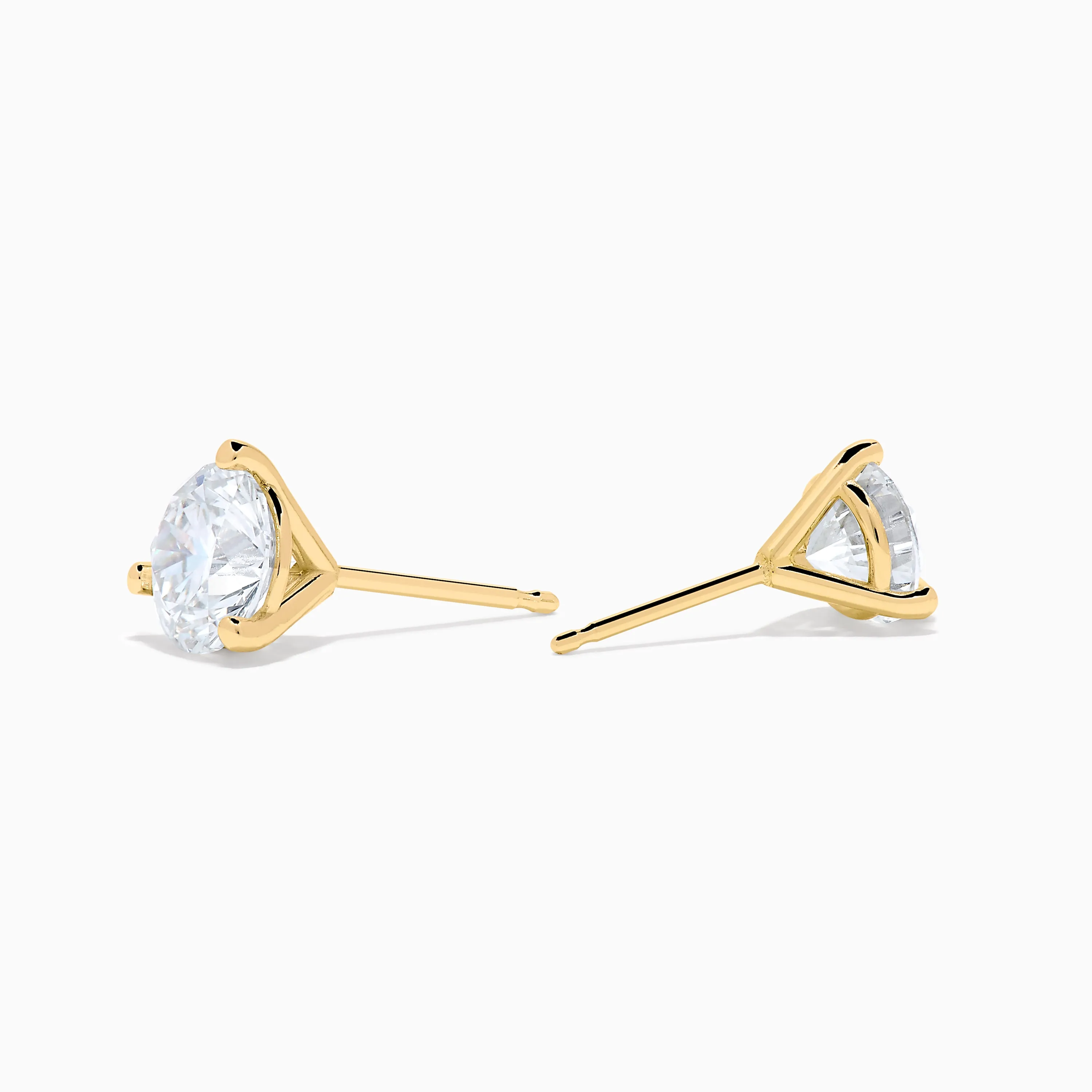 Lab Grown Diamond 2.00ct Stud Earrings in 14K Yellow Gold sold by Effy product image thumbnail 2