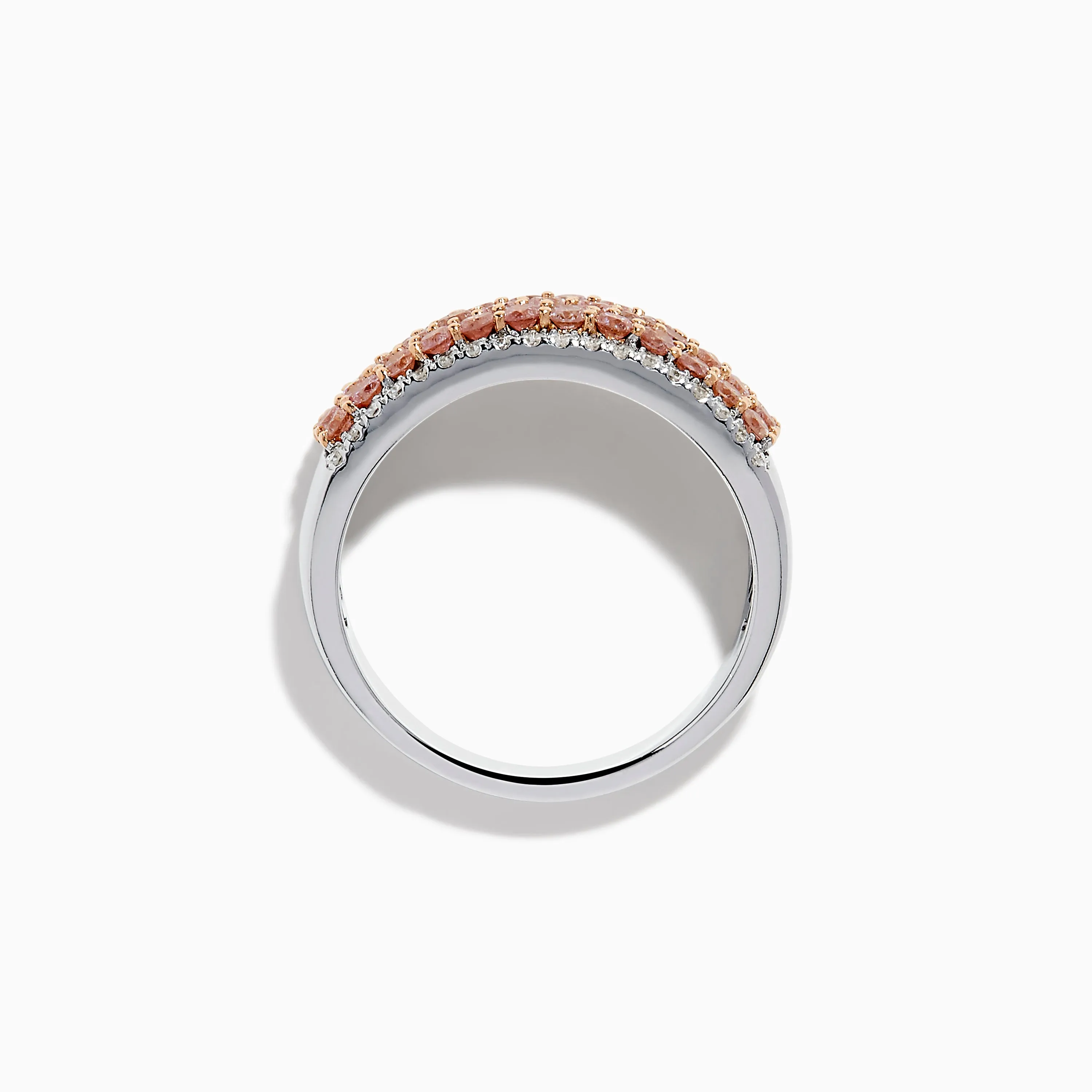 14K Two-Tone Gold Pink and White Diamond Ring sold by Effy product image thumbnail 2
