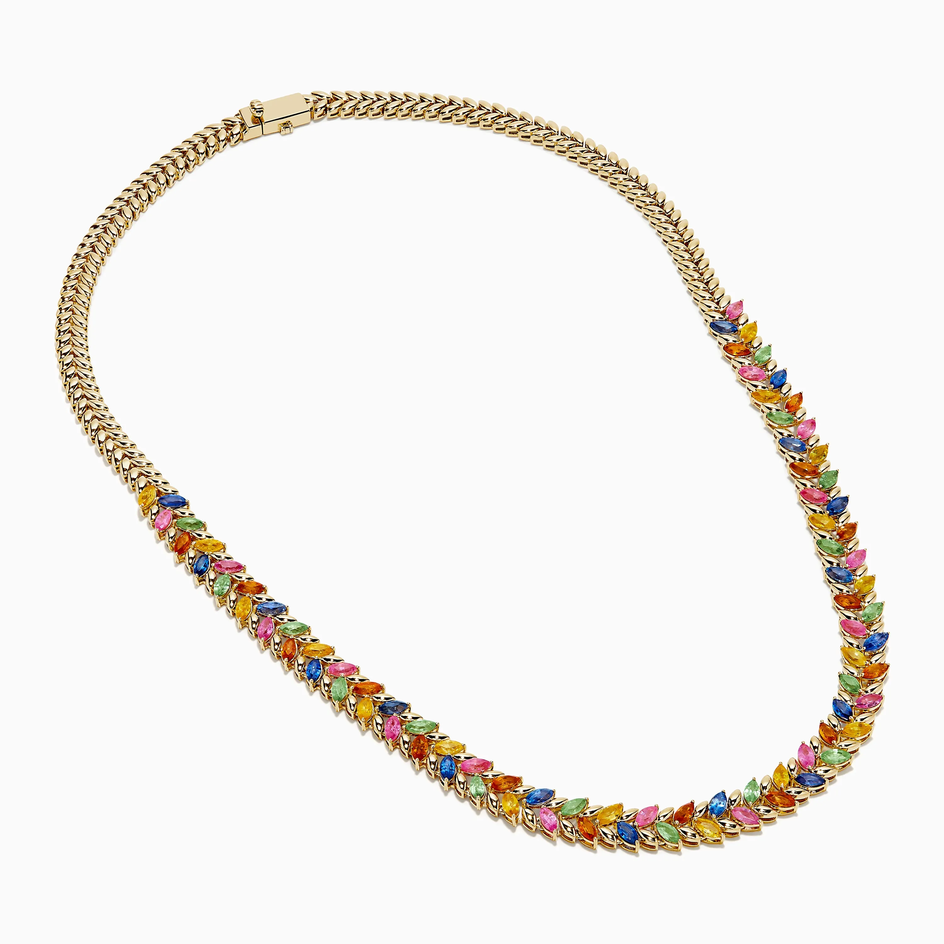 Watercolors 14K Yellow Gold Multi Sapphire Necklace sold by Effy product image thumbnail 2