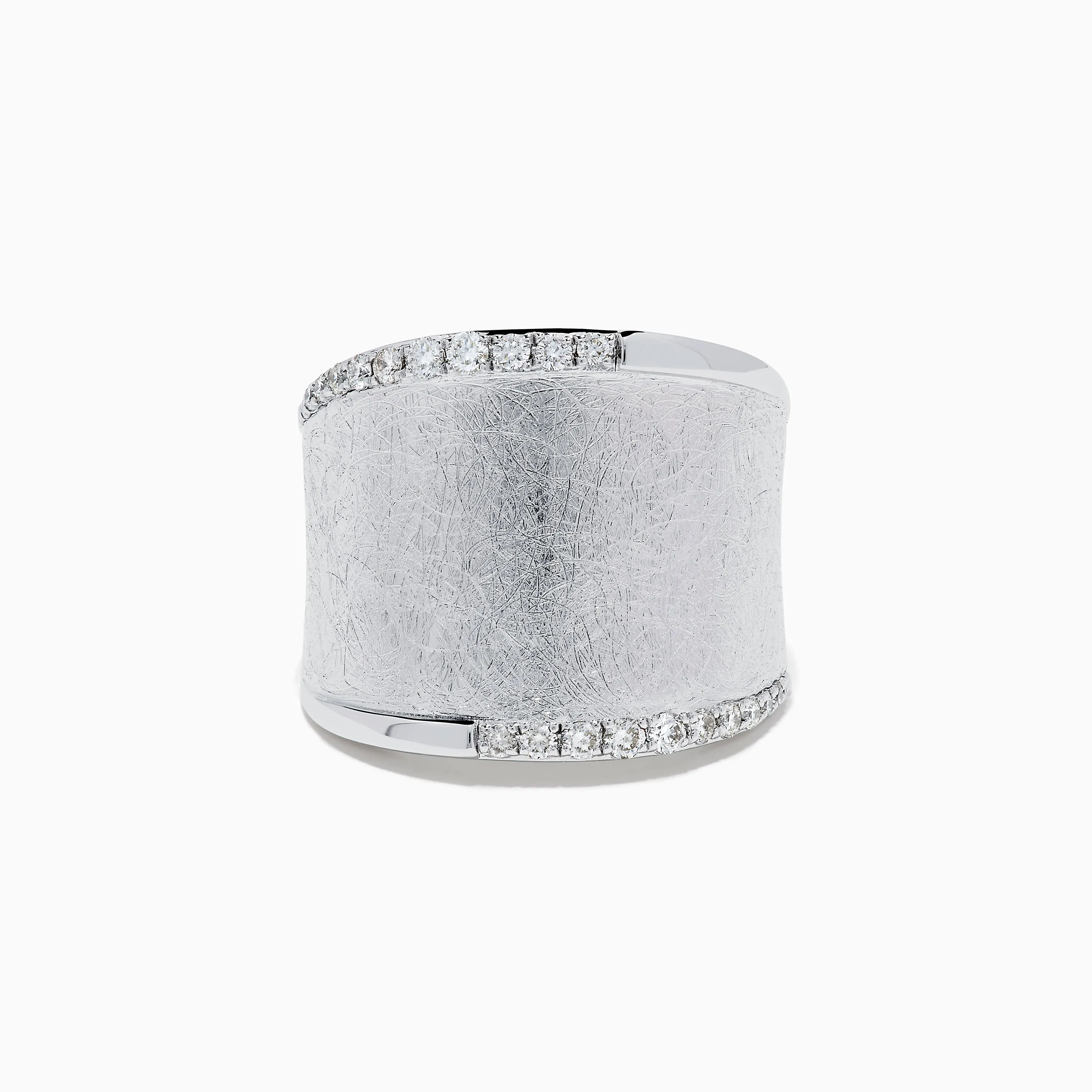 925 Sterling Silver Diamond Accented Wide Ring sold by Effy