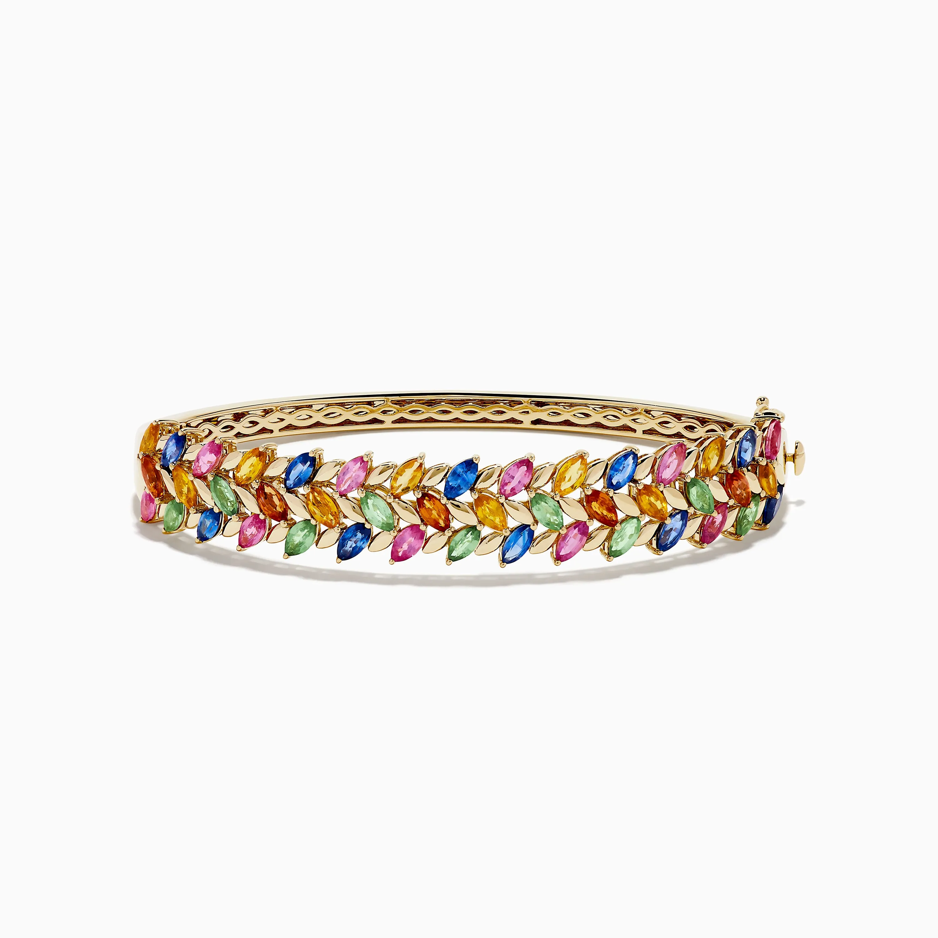 Watercolors 14K Yellow Gold Multi Sapphire Bangle sold by Effy