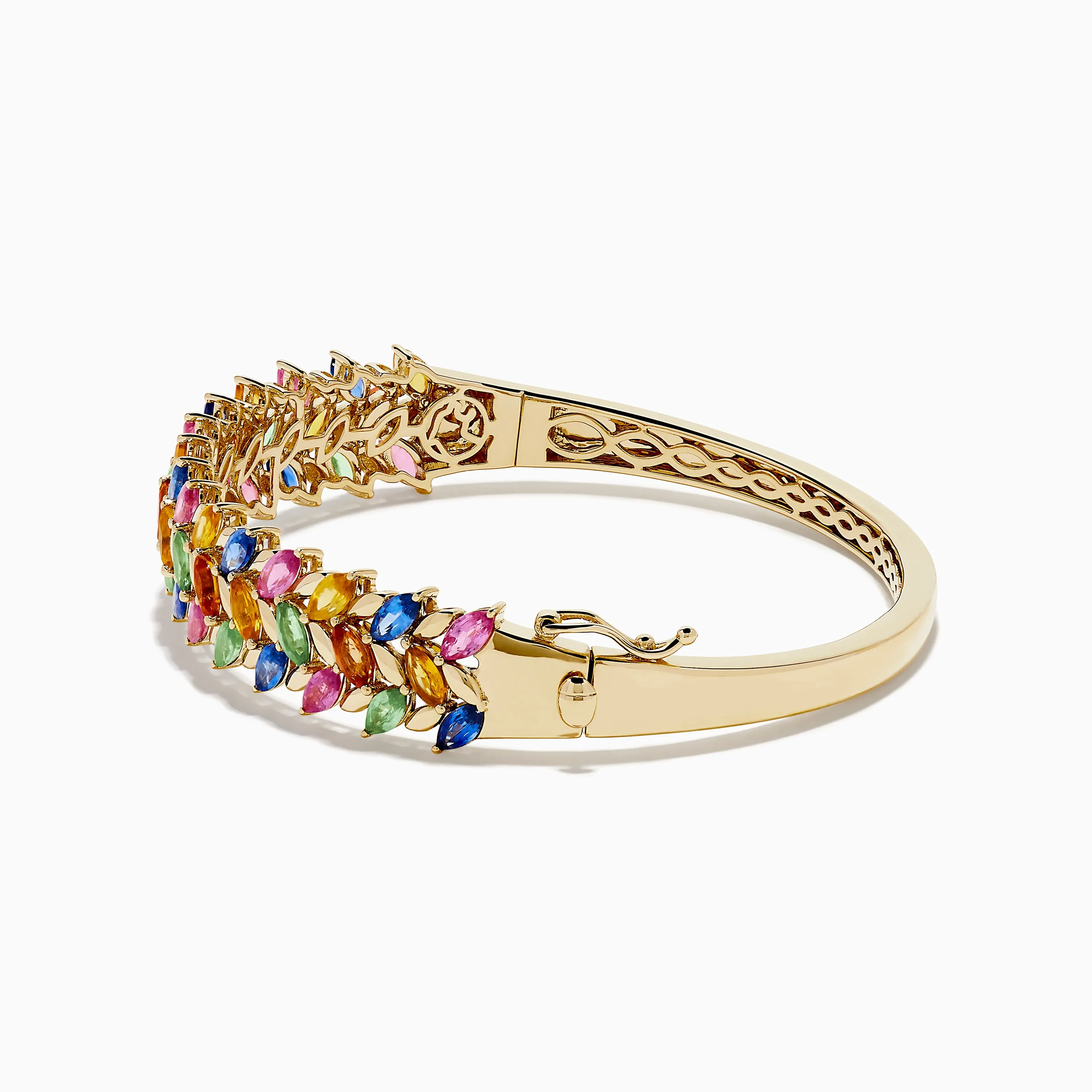 Watercolors 14K Yellow Gold Multi Sapphire Bangle sold by Effy product image thumbnail 4