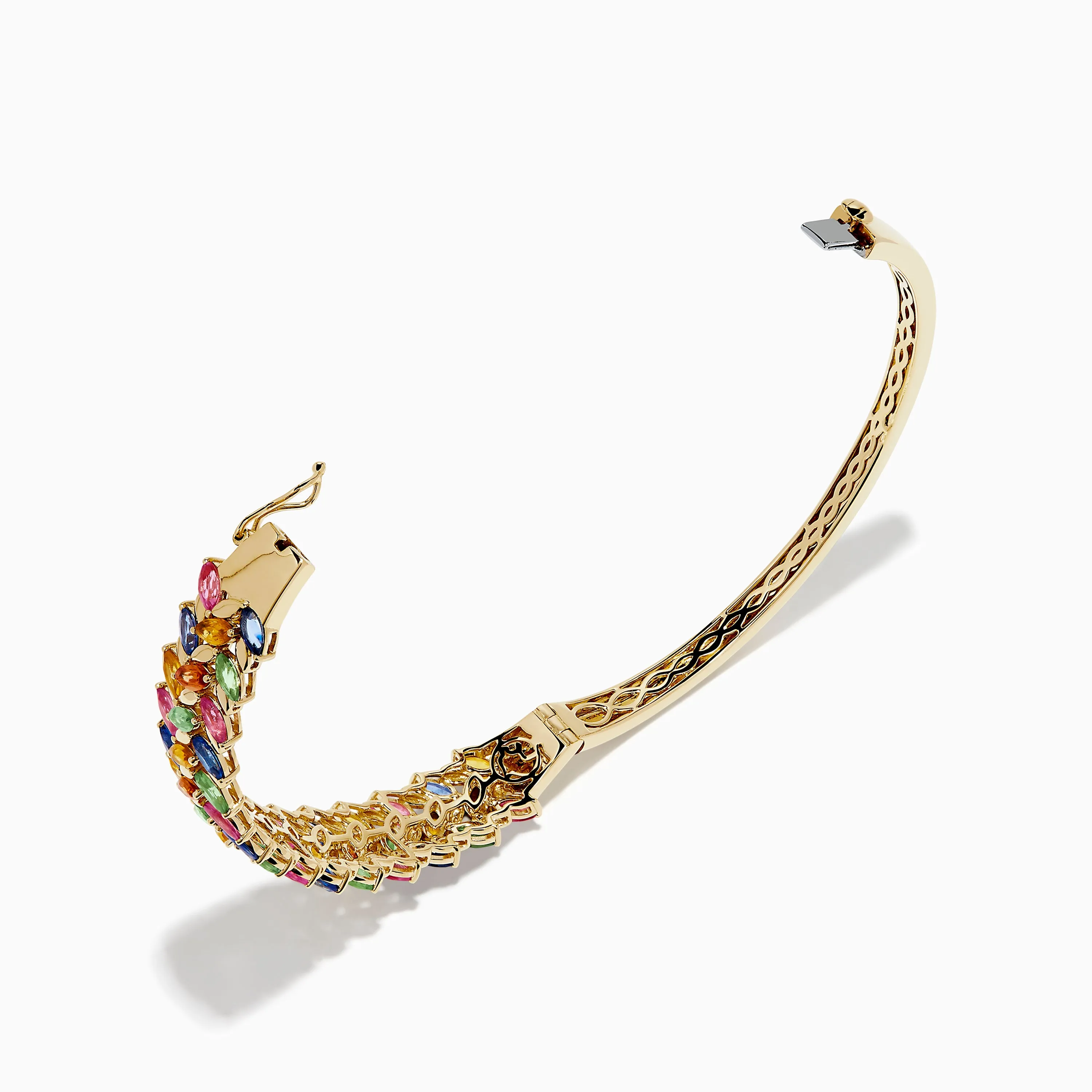 Watercolors 14K Yellow Gold Multi Sapphire Bangle sold by Effy product image thumbnail 2