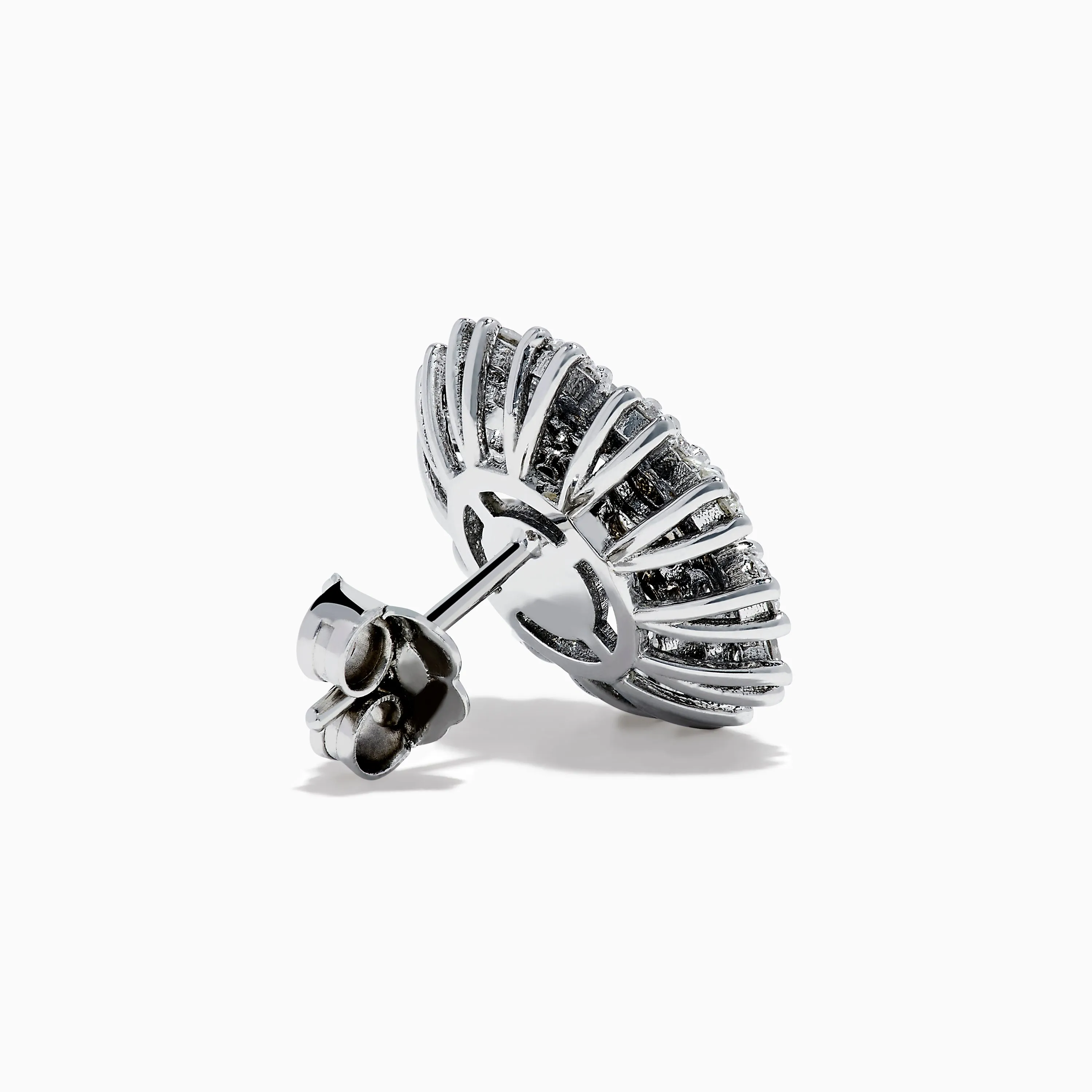 14K White Gold Diamond Snowflake Stud Earrings sold by Effy product image thumbnail 4