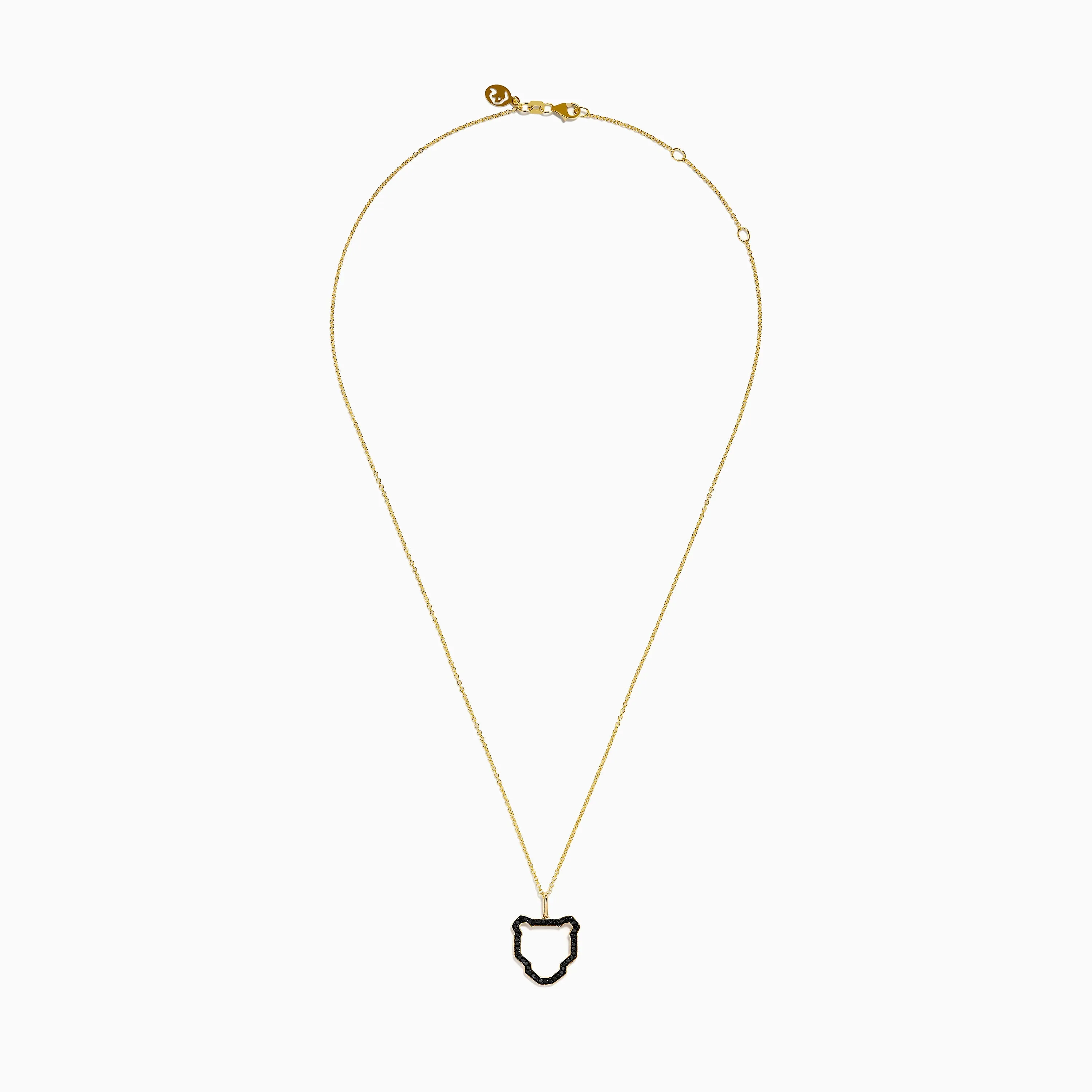 Signature 14K Yellow Gold Black Diamond Panther Pendant sold by Effy product image thumbnail 3