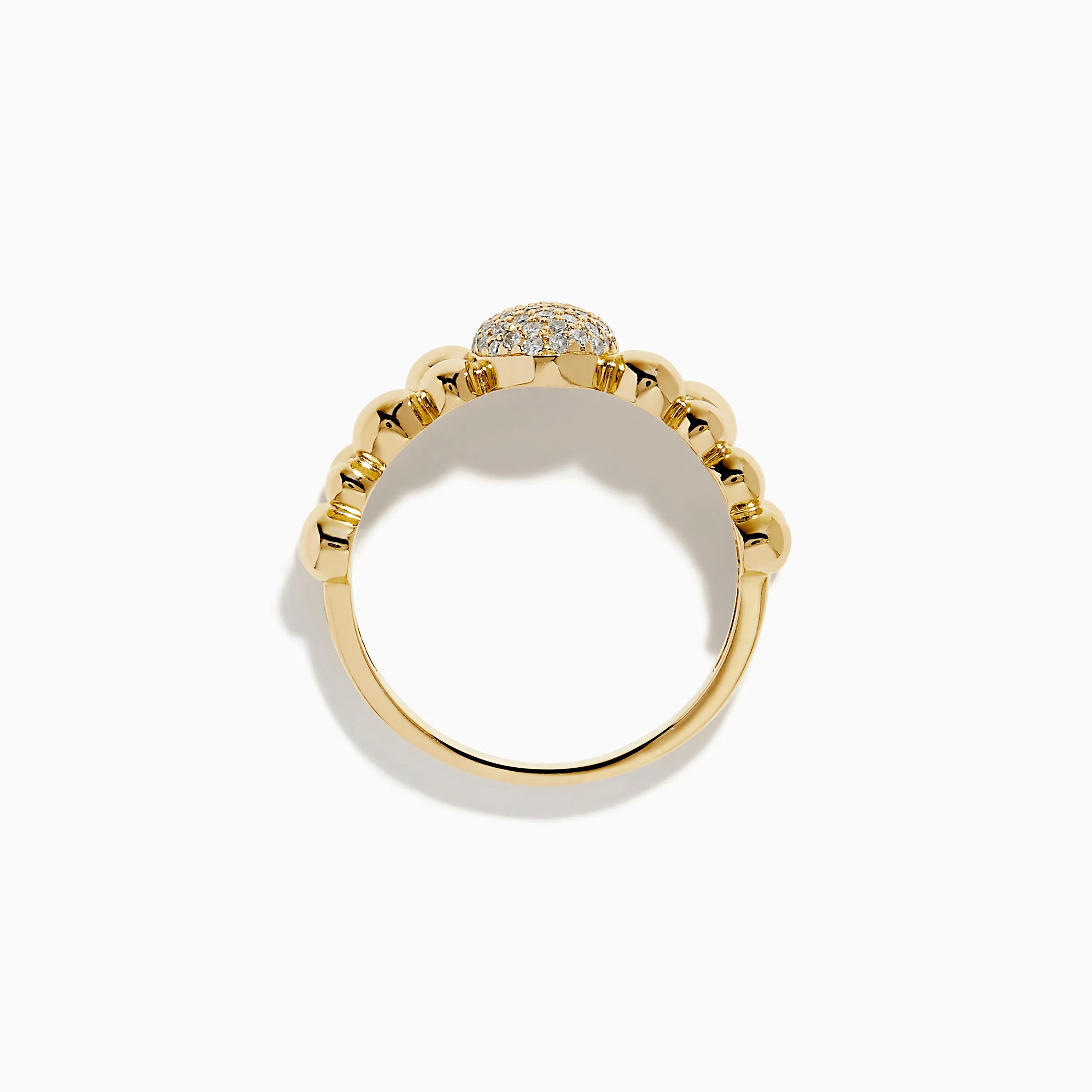 D'Oro 14K Yellow Gold Diamond Cluster Ring sold by Effy product image thumbnail 3