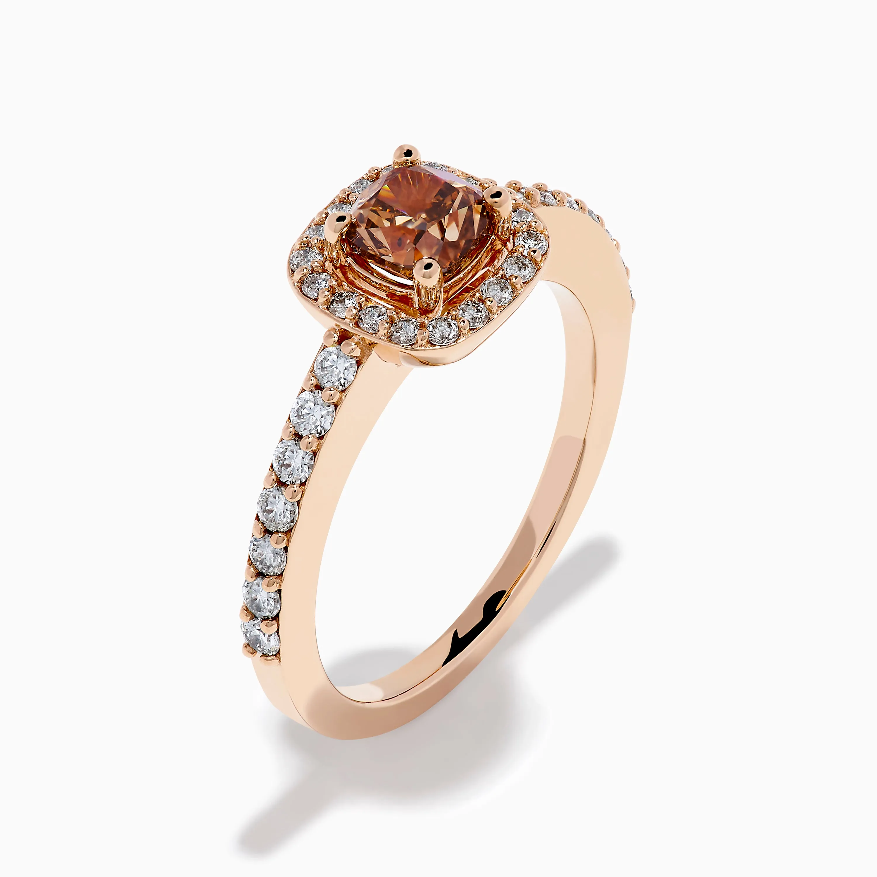 Espresso 14K Rose Gold Brown and White Diamond Ring sold by Effy product image thumbnail 4