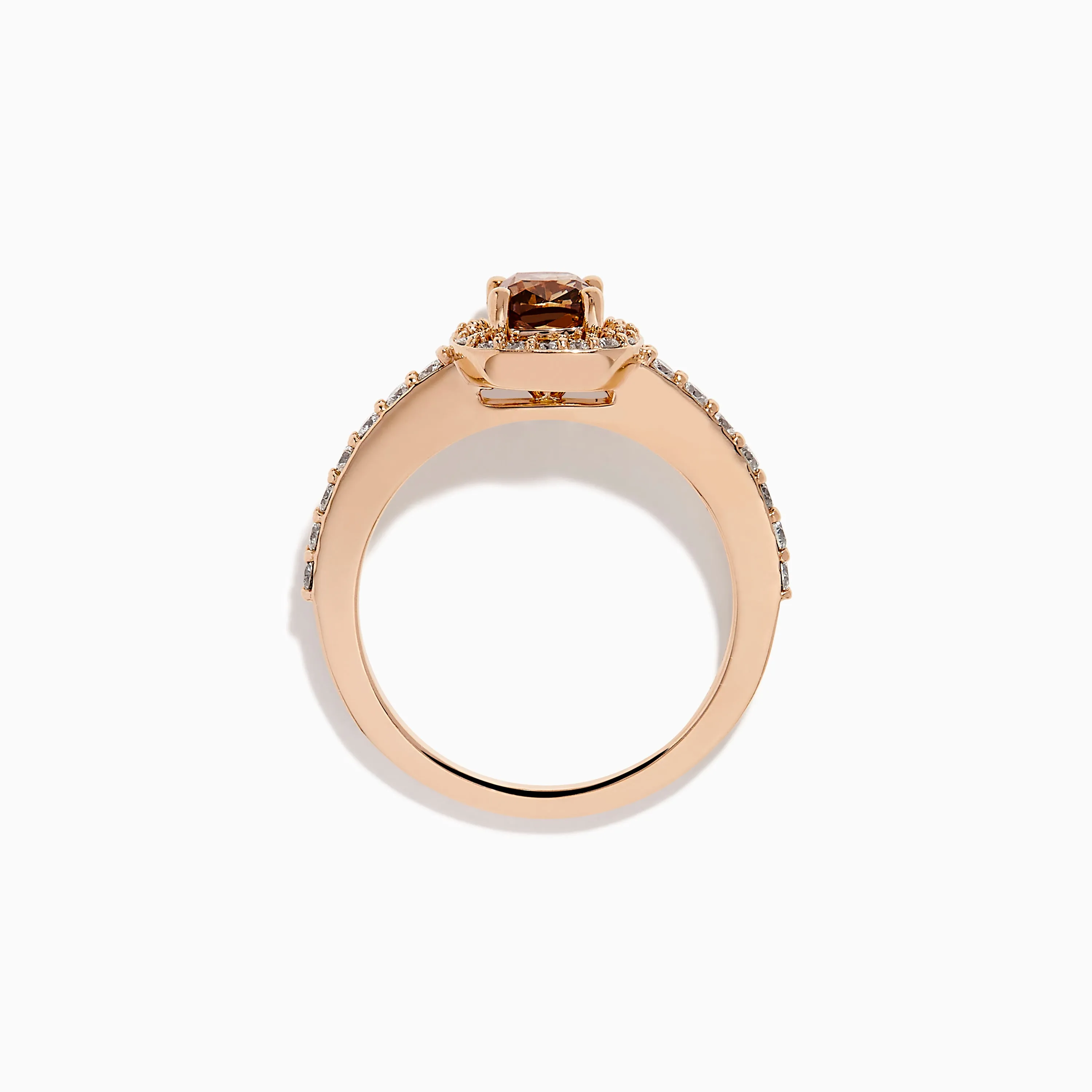 Espresso 14K Rose Gold Brown and White Diamond Ring sold by Effy product image thumbnail 3