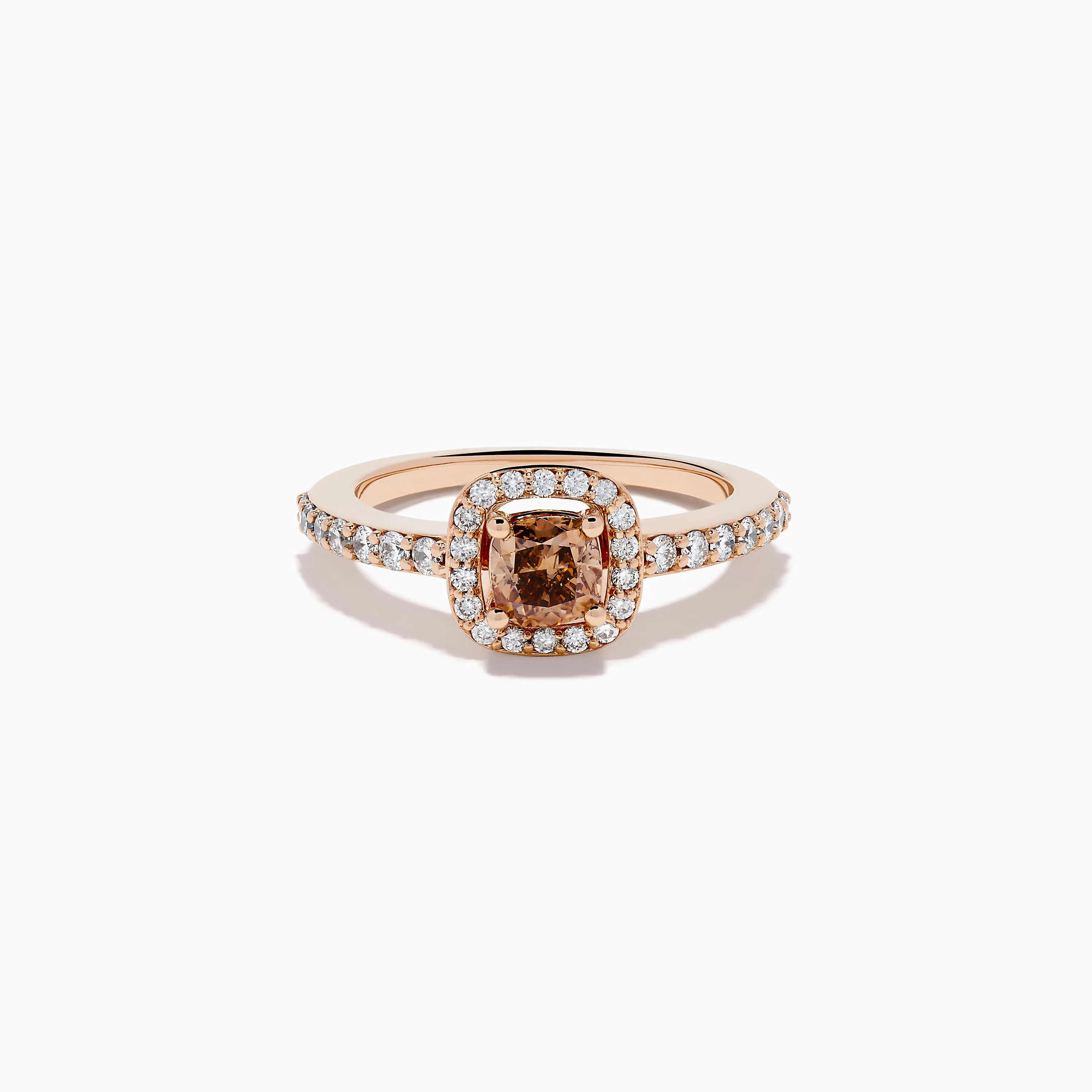 Espresso 14K Rose Gold Brown and White Diamond Ring sold by Effy