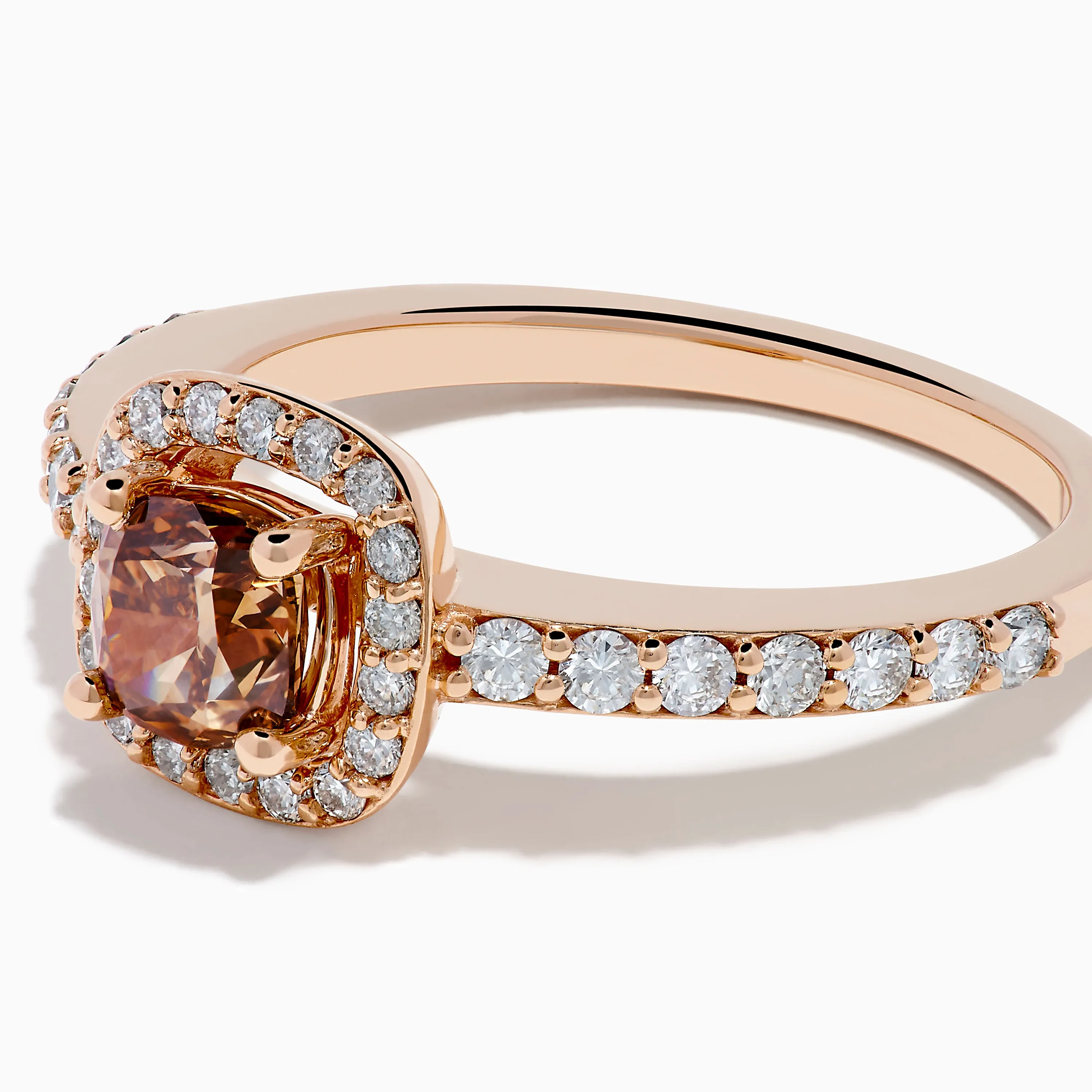 Espresso 14K Rose Gold Brown and White Diamond Ring sold by Effy product image thumbnail 2