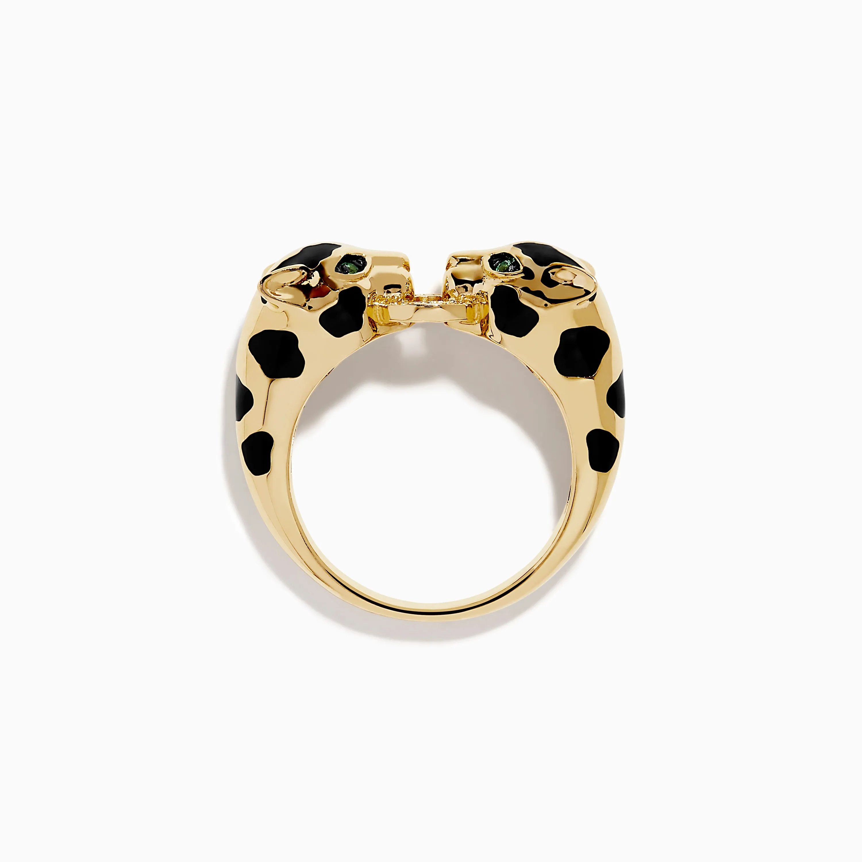 Signature 14K Yellow Gold Diamond and Natural Emerald Ring sold by Effy product image thumbnail 3