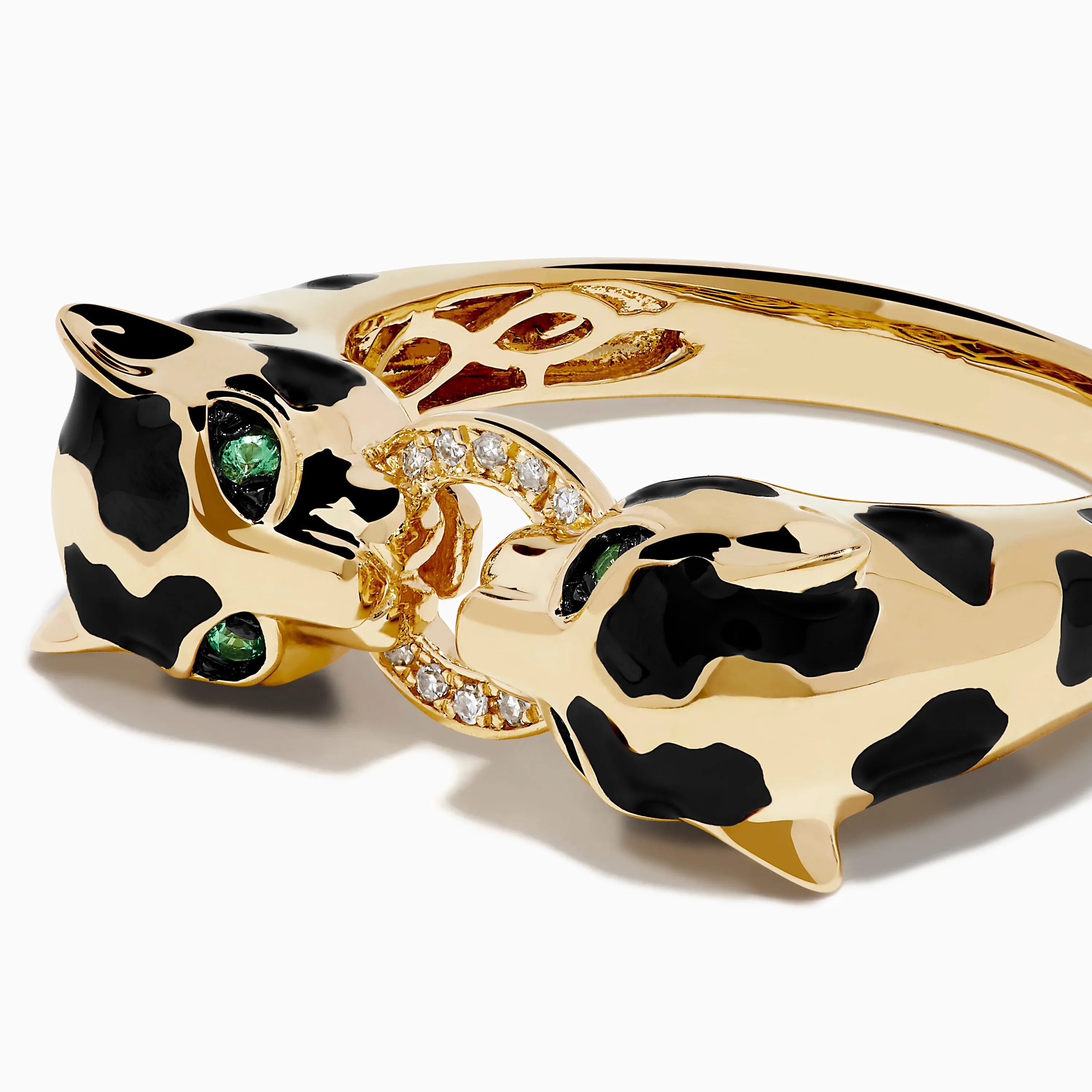 Signature 14K Yellow Gold Diamond and Natural Emerald Ring sold by Effy product image thumbnail 2