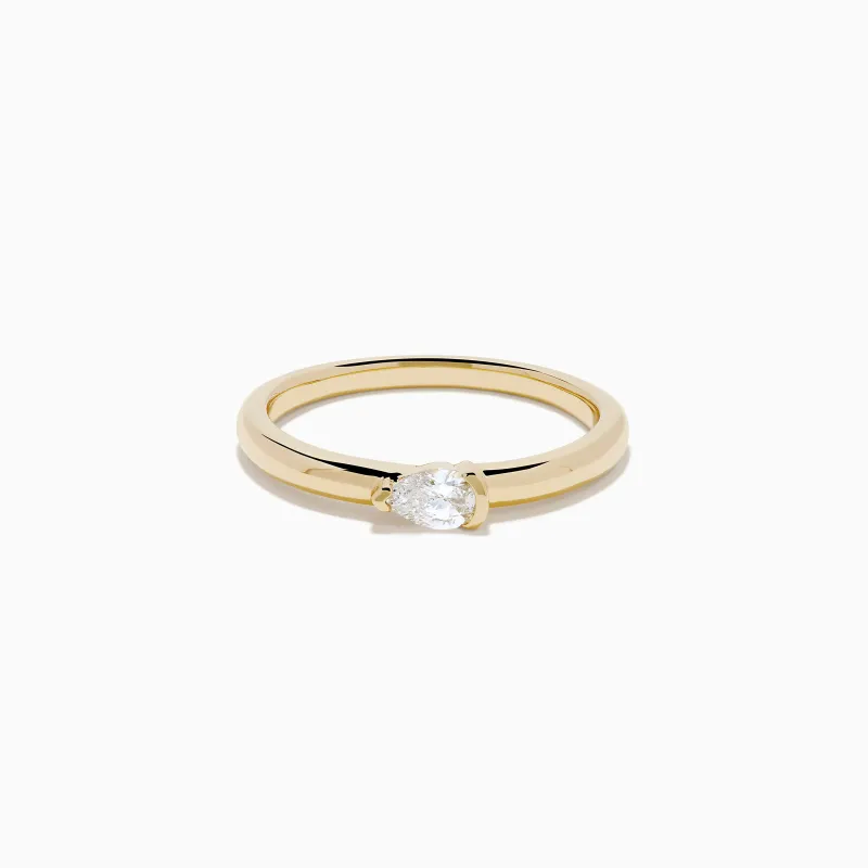 D'Oro 14K Yellow Gold Diamond Ring sold by Effy
