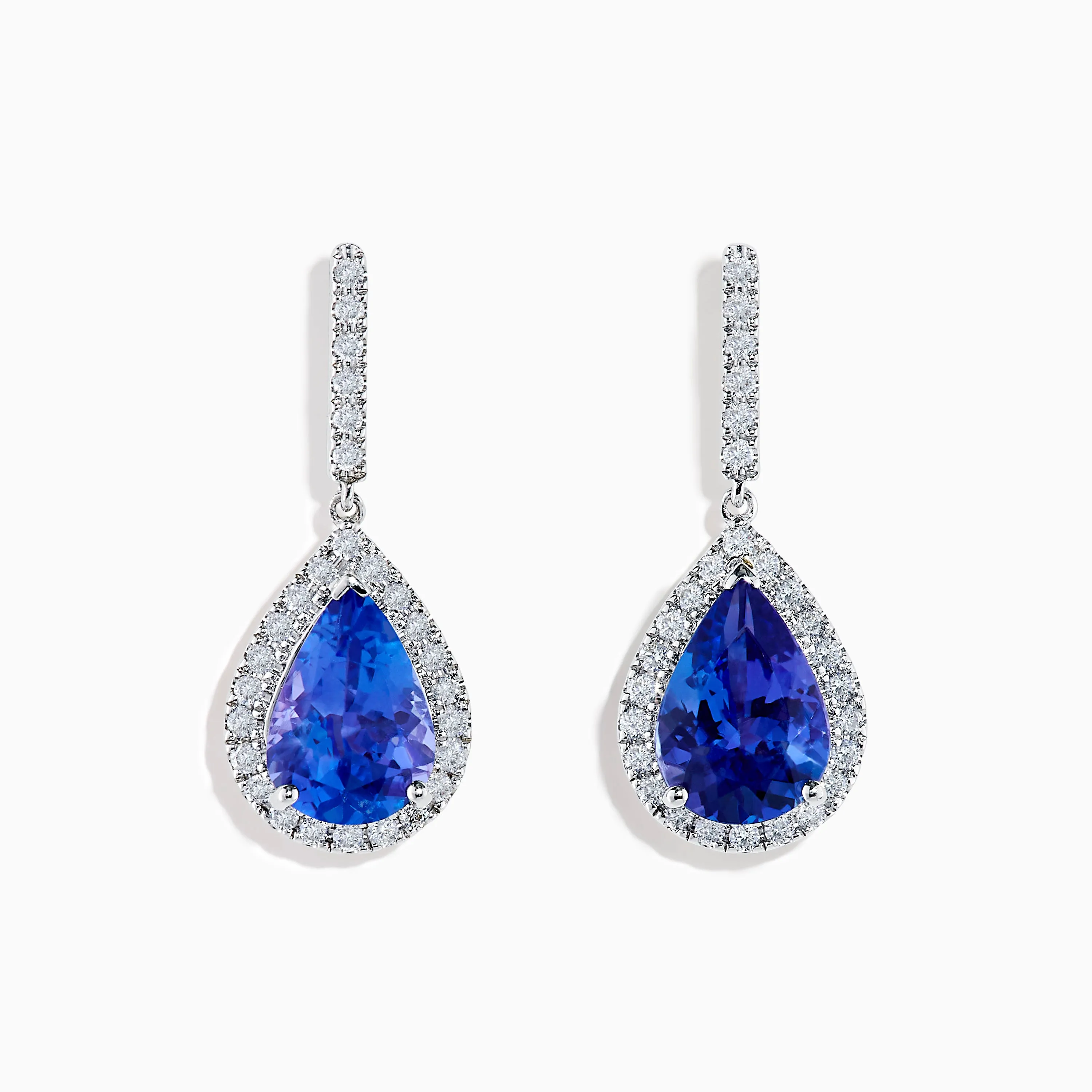 Nahla 14K White Gold Tanzanite and Diamond Dangle Earrings sold by Effy