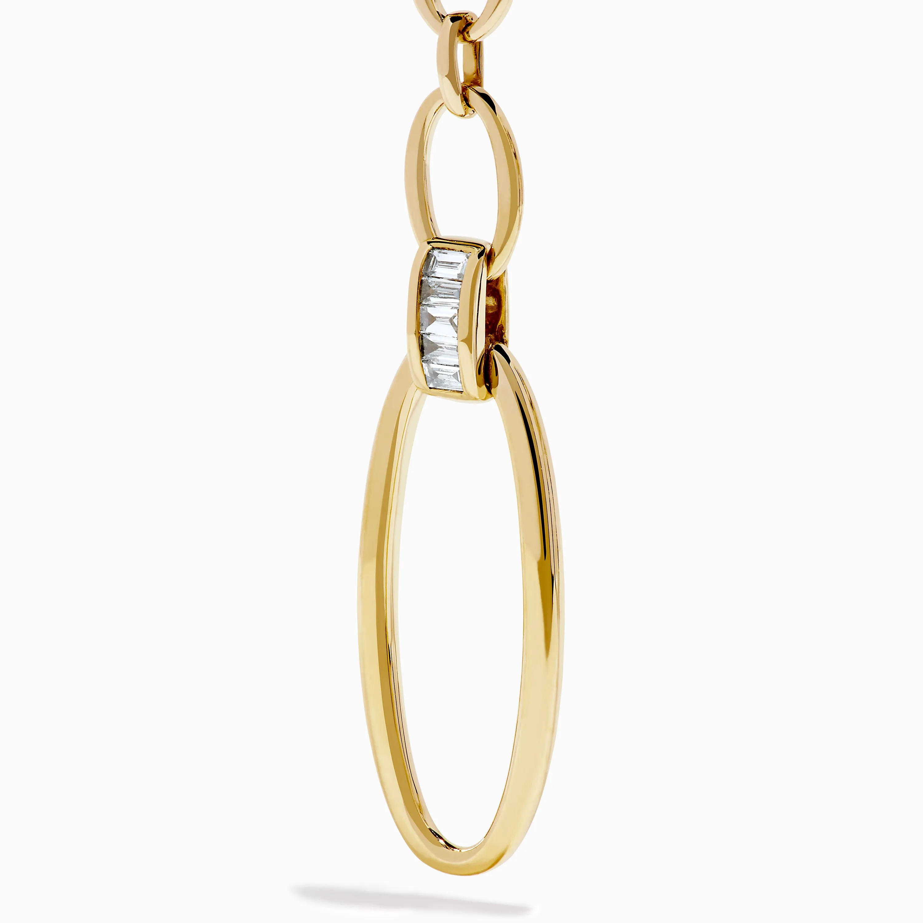 D'Oro 14K Yellow Gold Diamond Dangle Earrings sold by Effy product image thumbnail 2