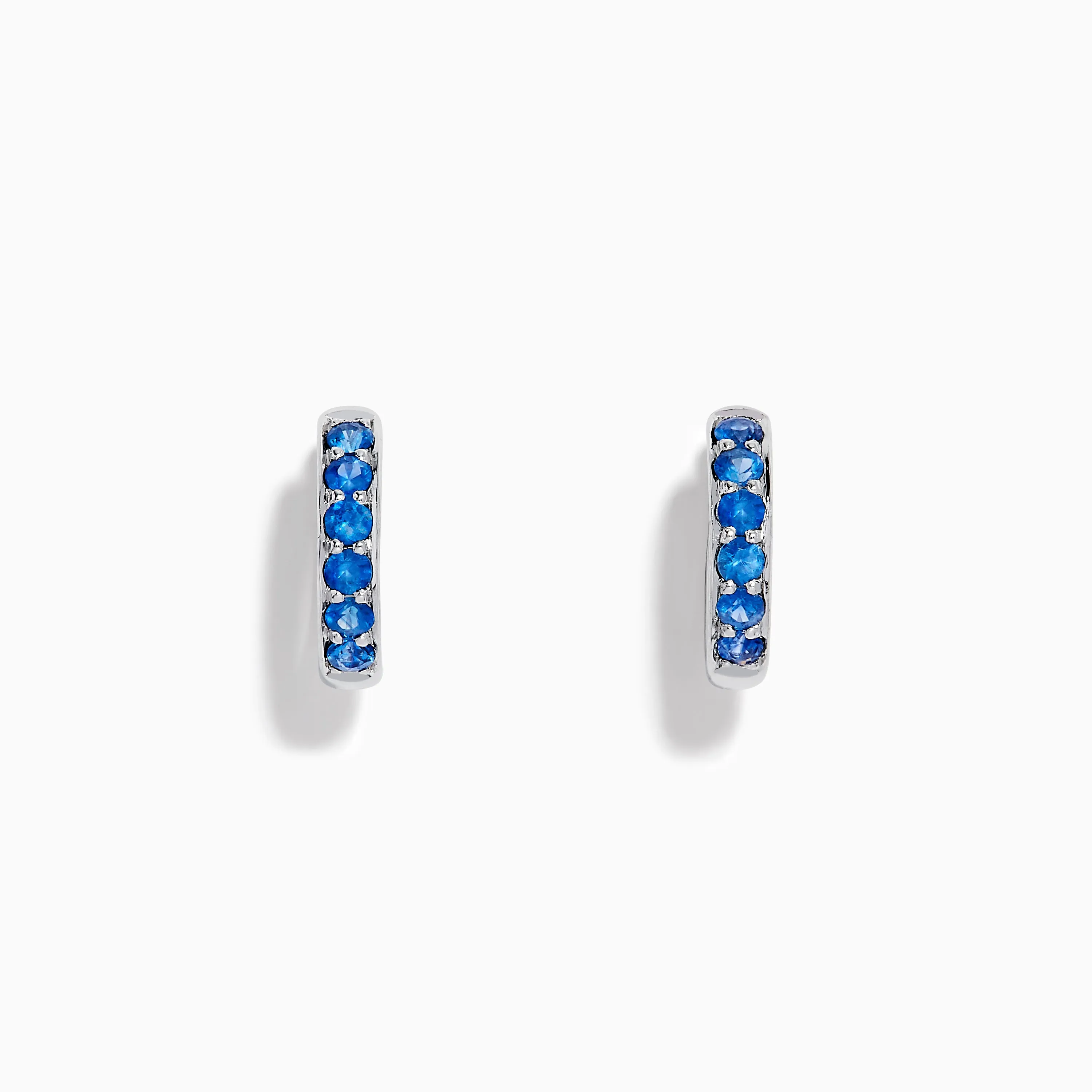 Royale Bleu 14K White Gold Sapphire Huggie Earrings sold by Effy