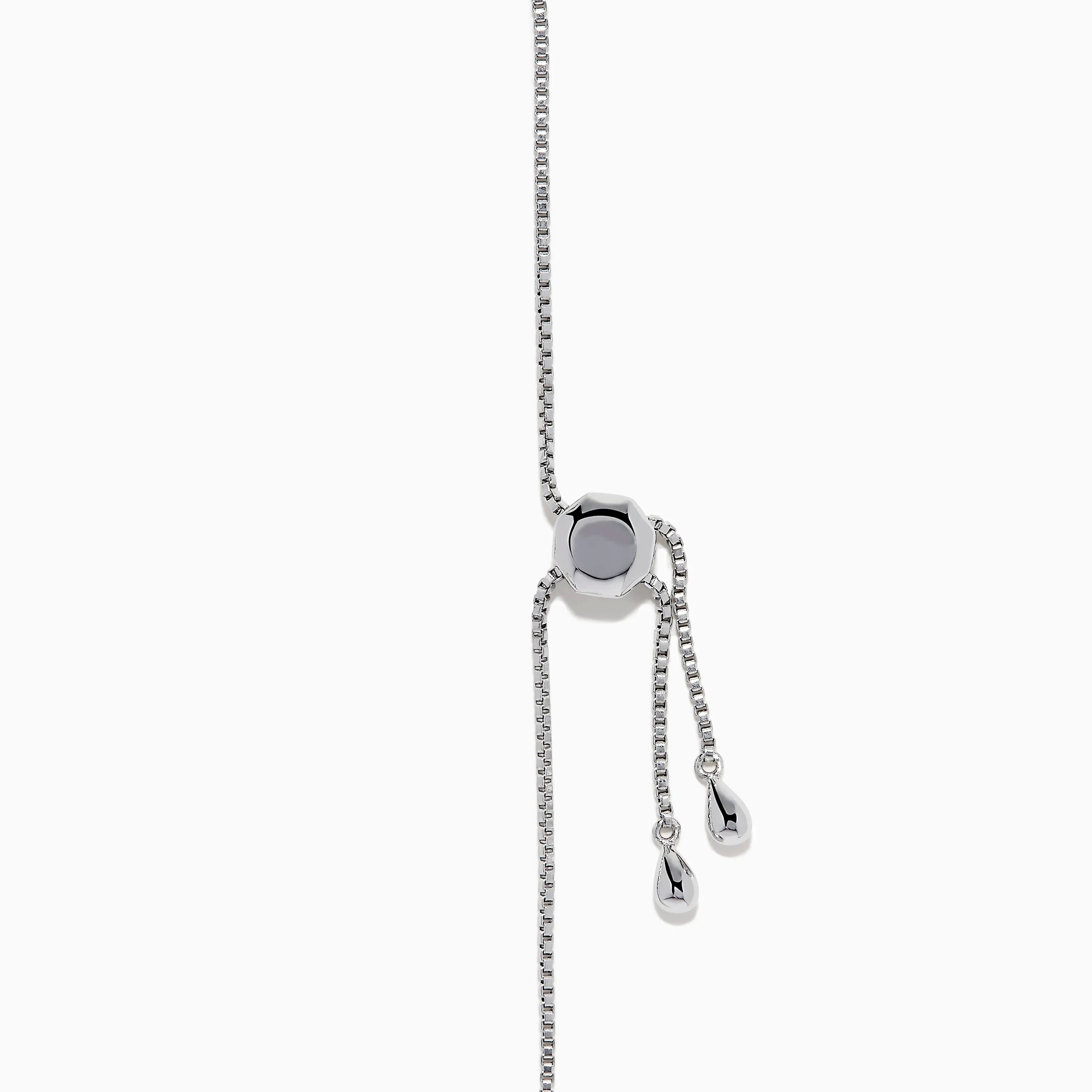 14K White Gold Pave Diamond Bolo Bracelet sold by Effy product image thumbnail 4
