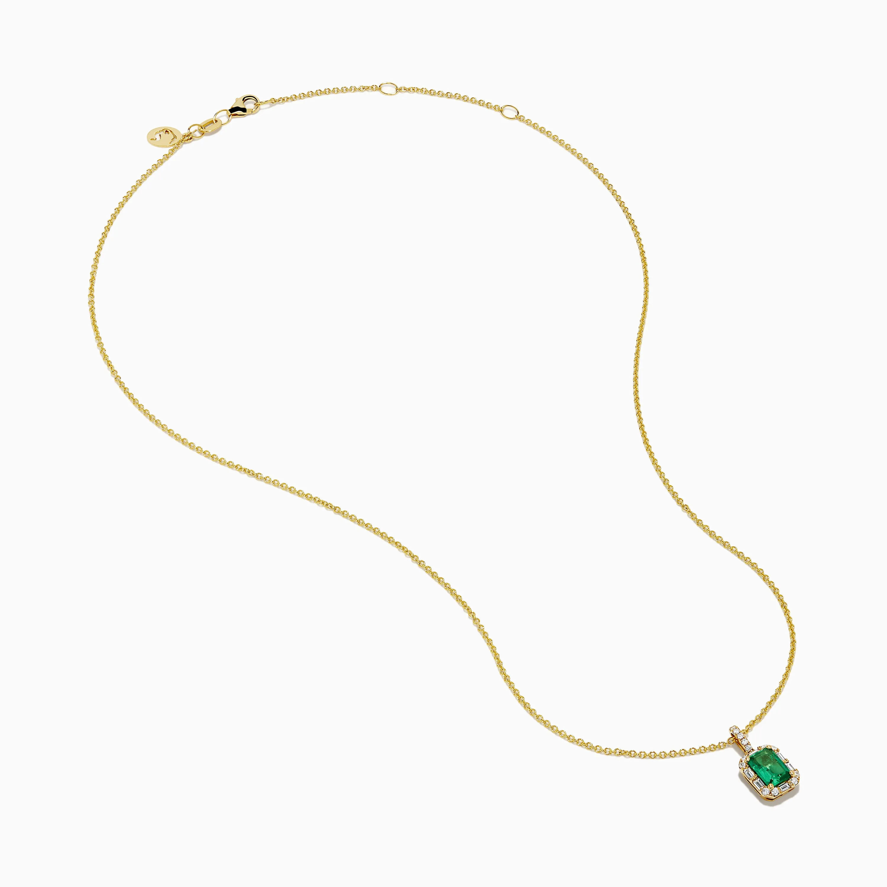 Brasilica 18K Yellow Gold Emerald and Diamond Pendant sold by Effy product image thumbnail 2