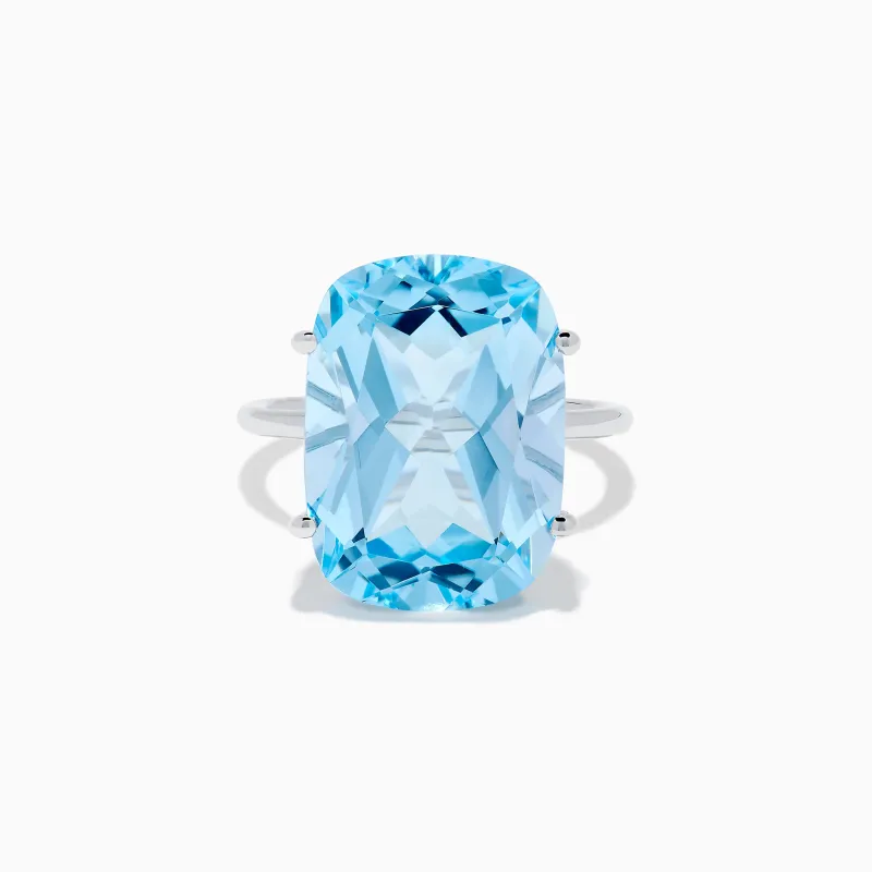 Ocean Bleu 14K White Gold Sky Blue Topaz Ring sold by Effy