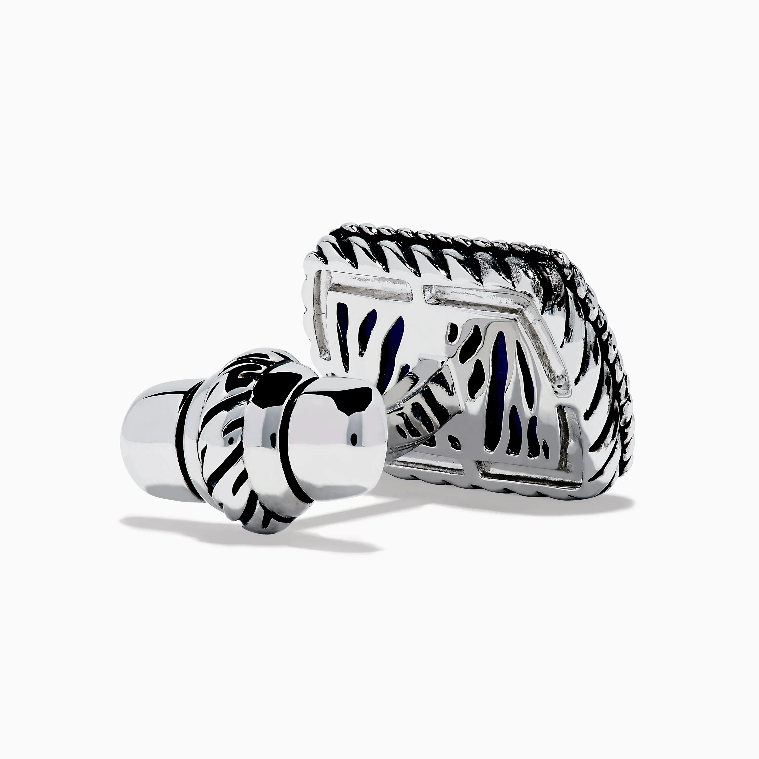 Men's 925 Sterling Silver Lapis Anchor Cuff Links sold by Effy product image thumbnail 4