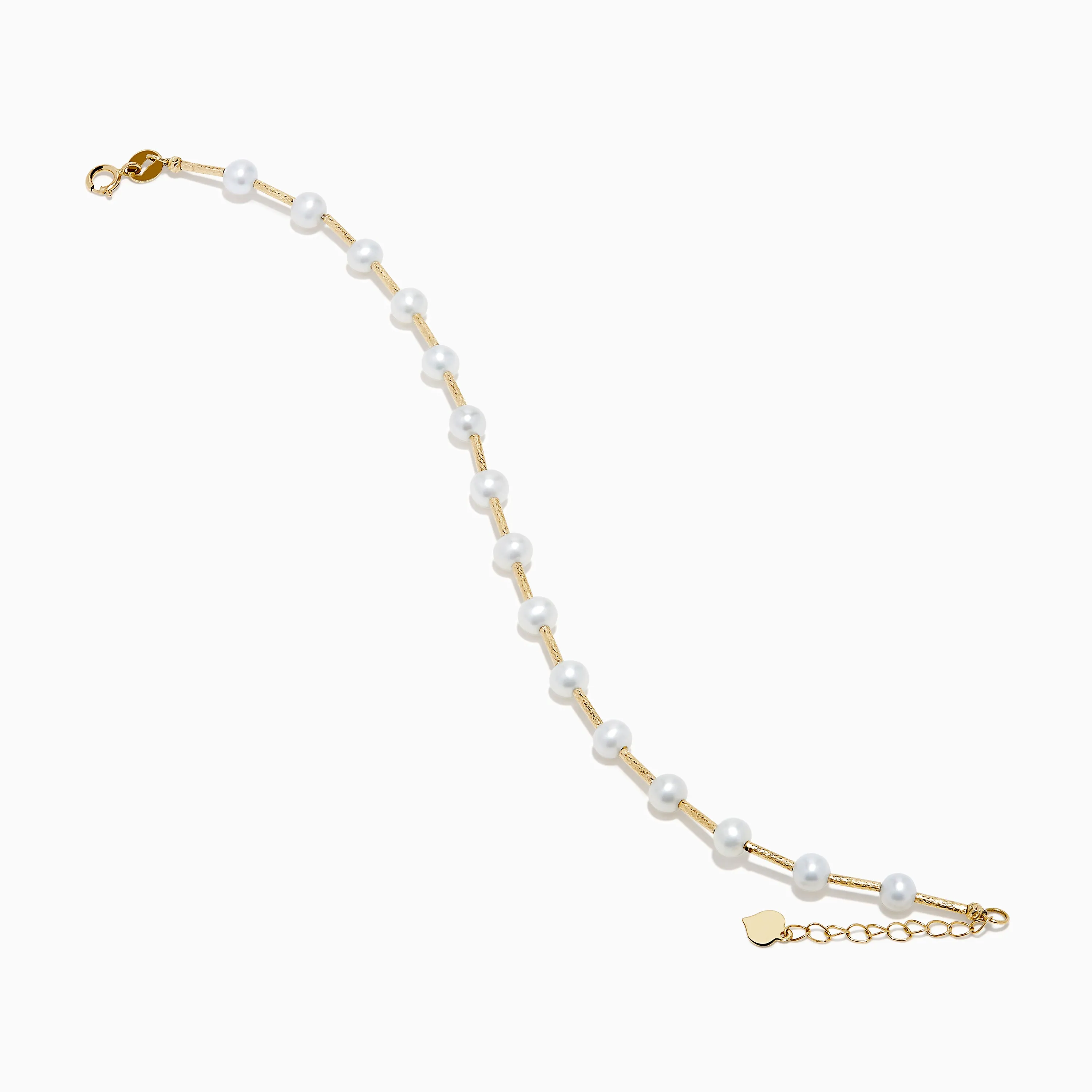 14K Yellow Gold Fresh Water Pearl Station Bracelet sold by Effy product image thumbnail 2