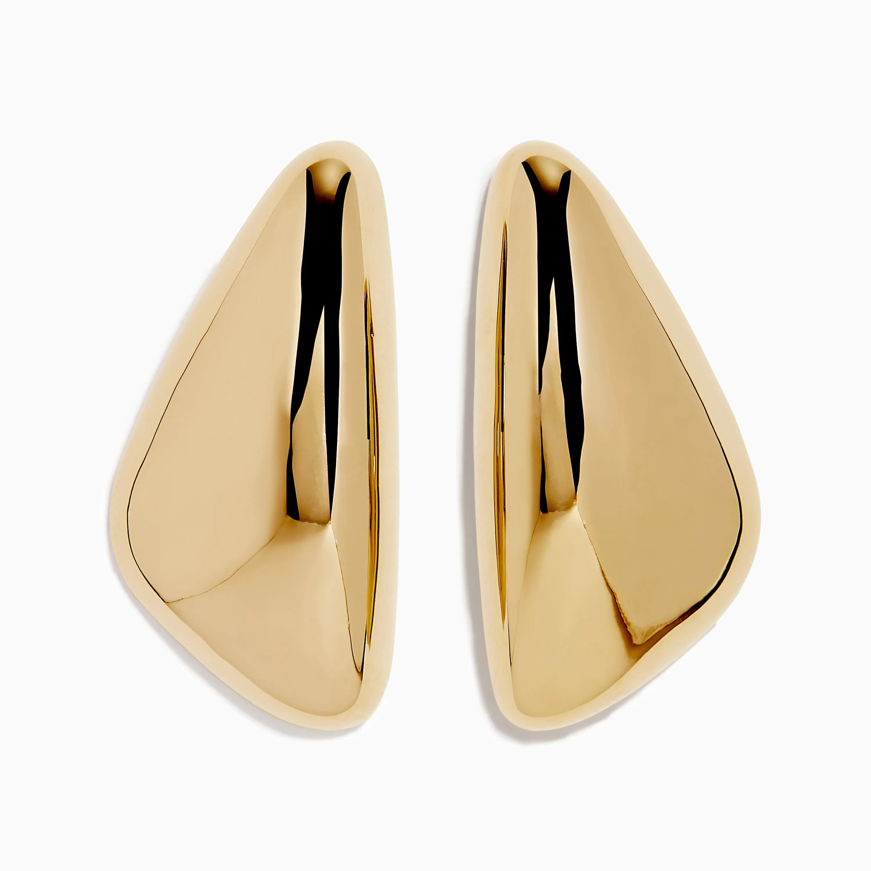 14K Yellow Gold Triangle Stud Earrings sold by Effy
