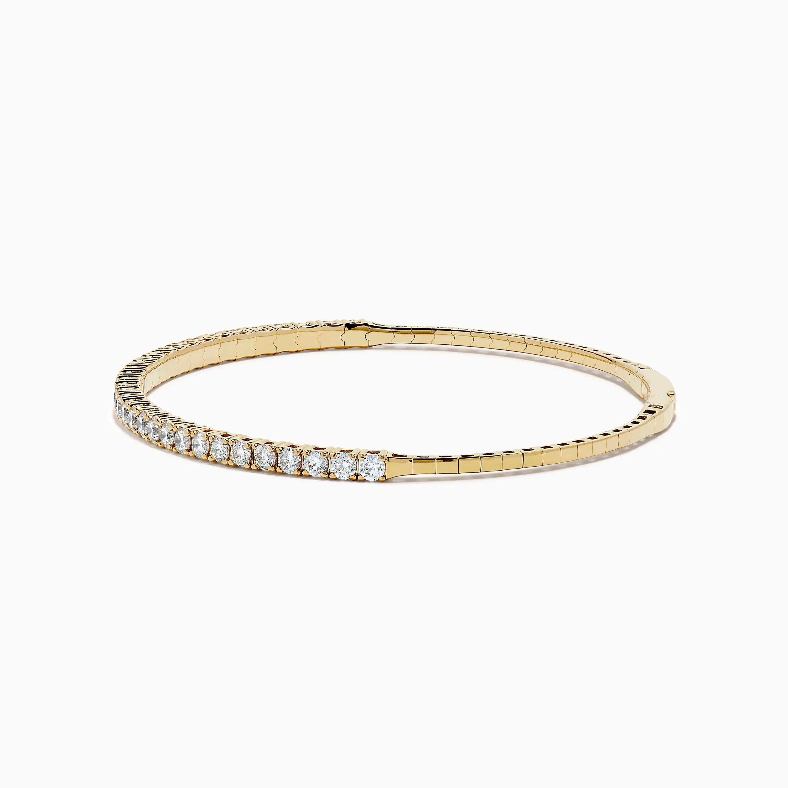14K Yellow Gold Flexible Diamond Bracelet sold by Effy product image thumbnail 4