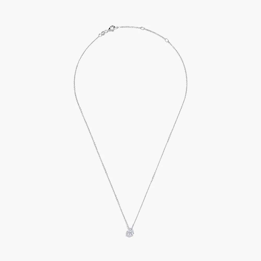 Lab Grown Diamond Earring and Necklace Set in 14K White Gold sold by Effy product image thumbnail 4