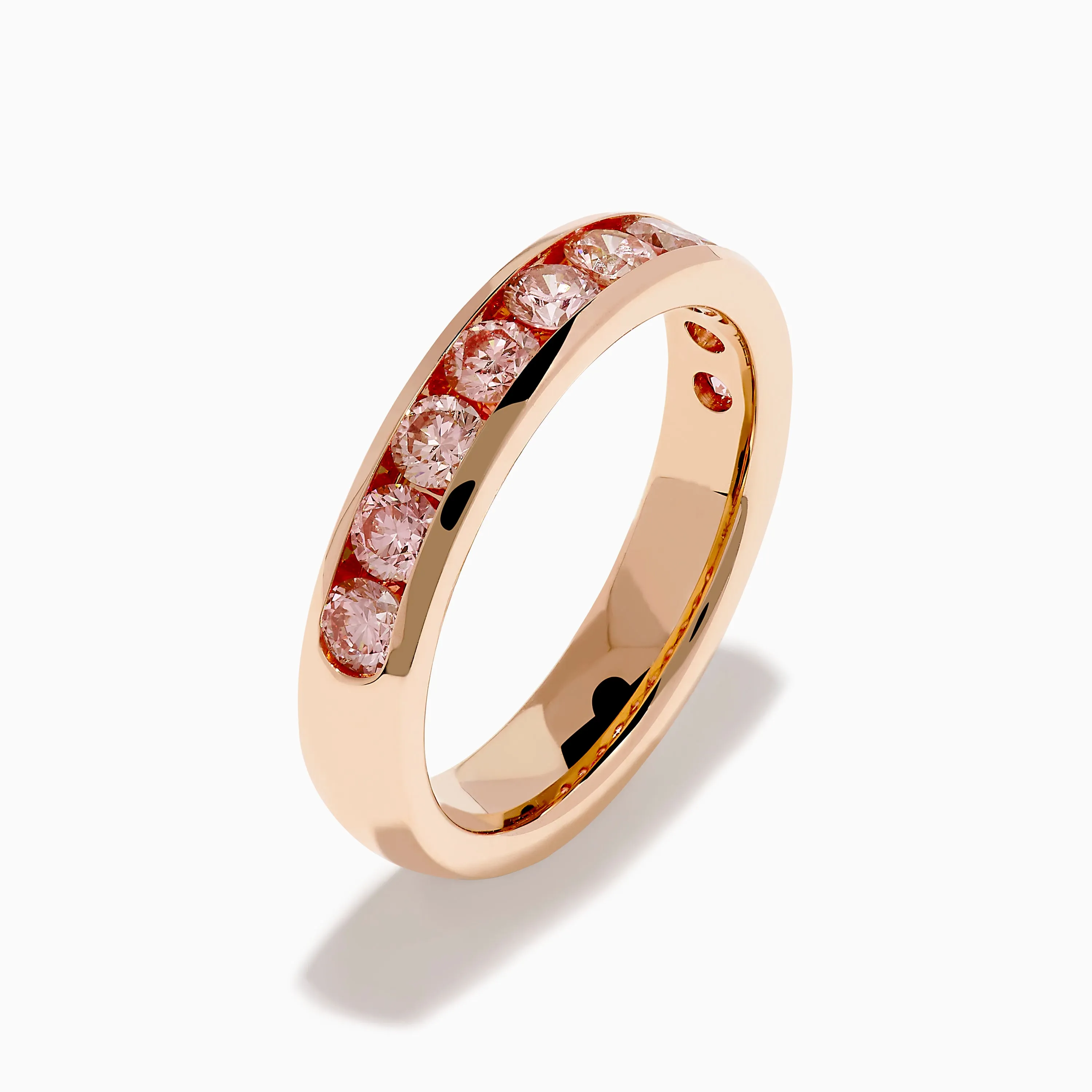 Lab Grown Pink Diamond Channel Set Band in 14K Rose Gold sold by Effy product image thumbnail 4