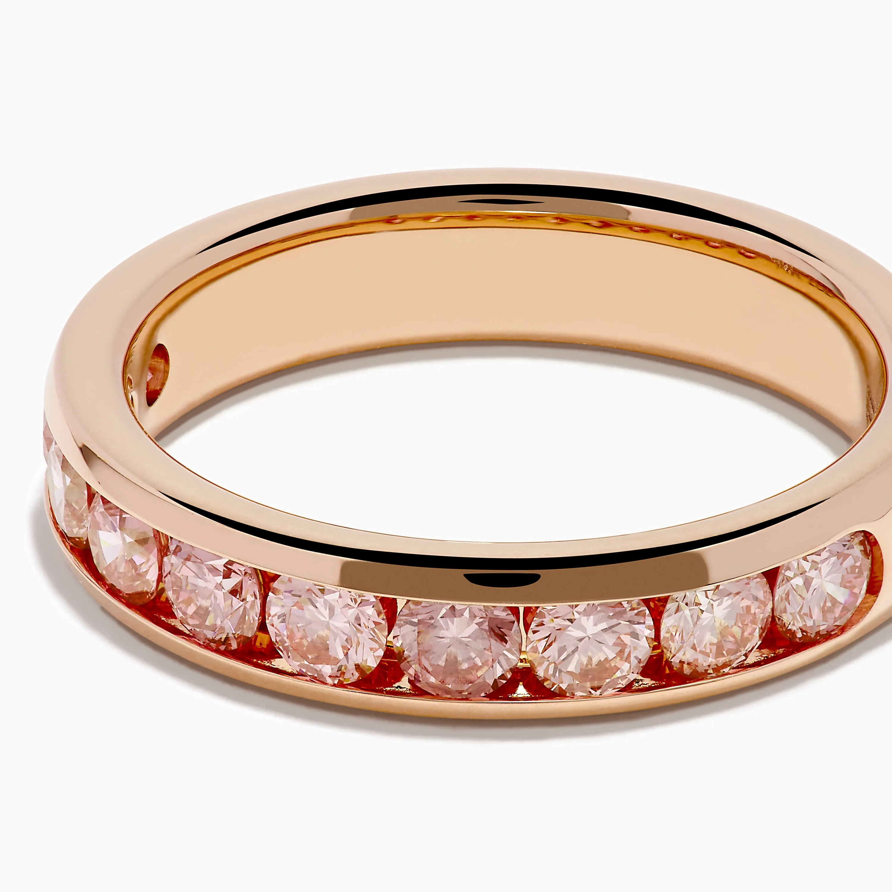 Lab Grown Pink Diamond Channel Set Band in 14K Rose Gold sold by Effy product image thumbnail 2