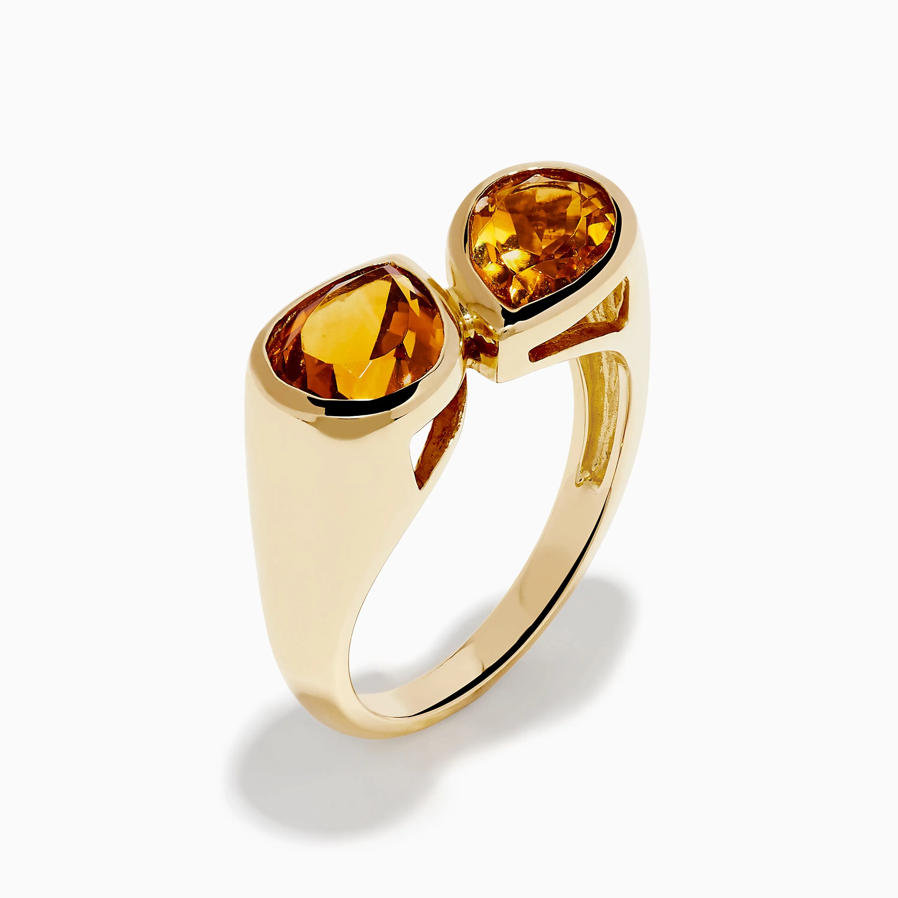 Sunset 14K Yellow Gold Citrine Bypass Ring sold by Effy product image thumbnail 4