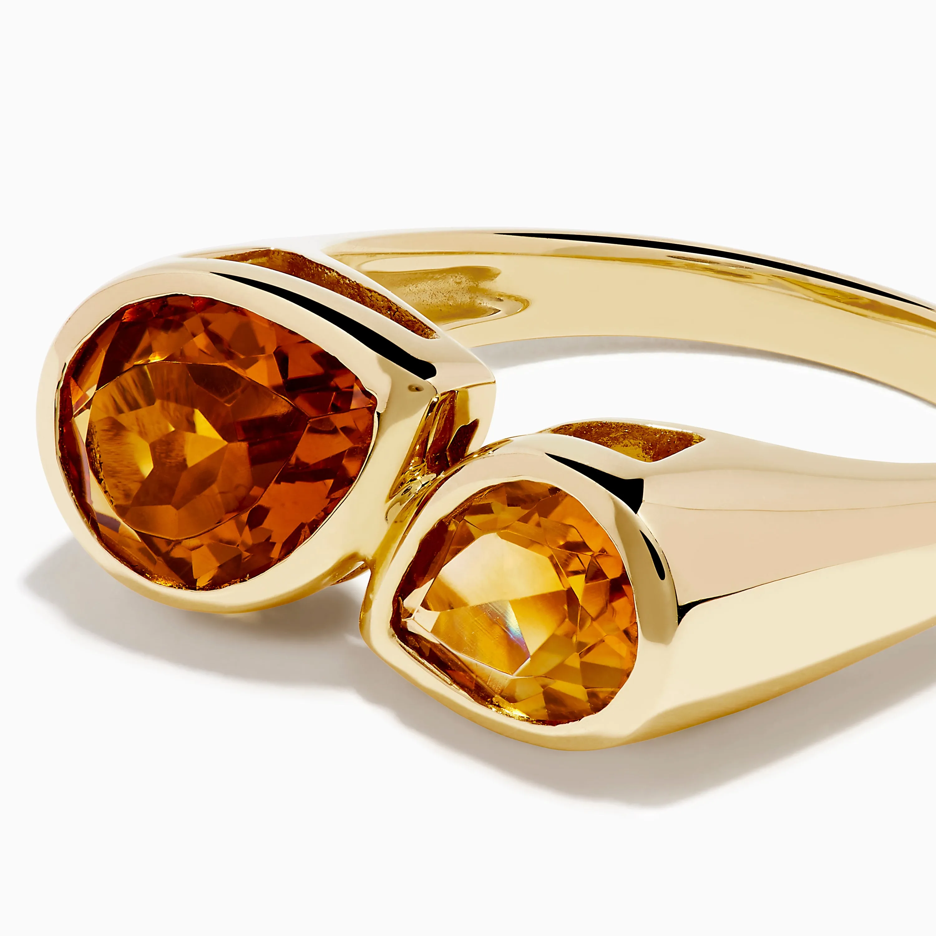 Sunset 14K Yellow Gold Citrine Bypass Ring sold by Effy product image thumbnail 2