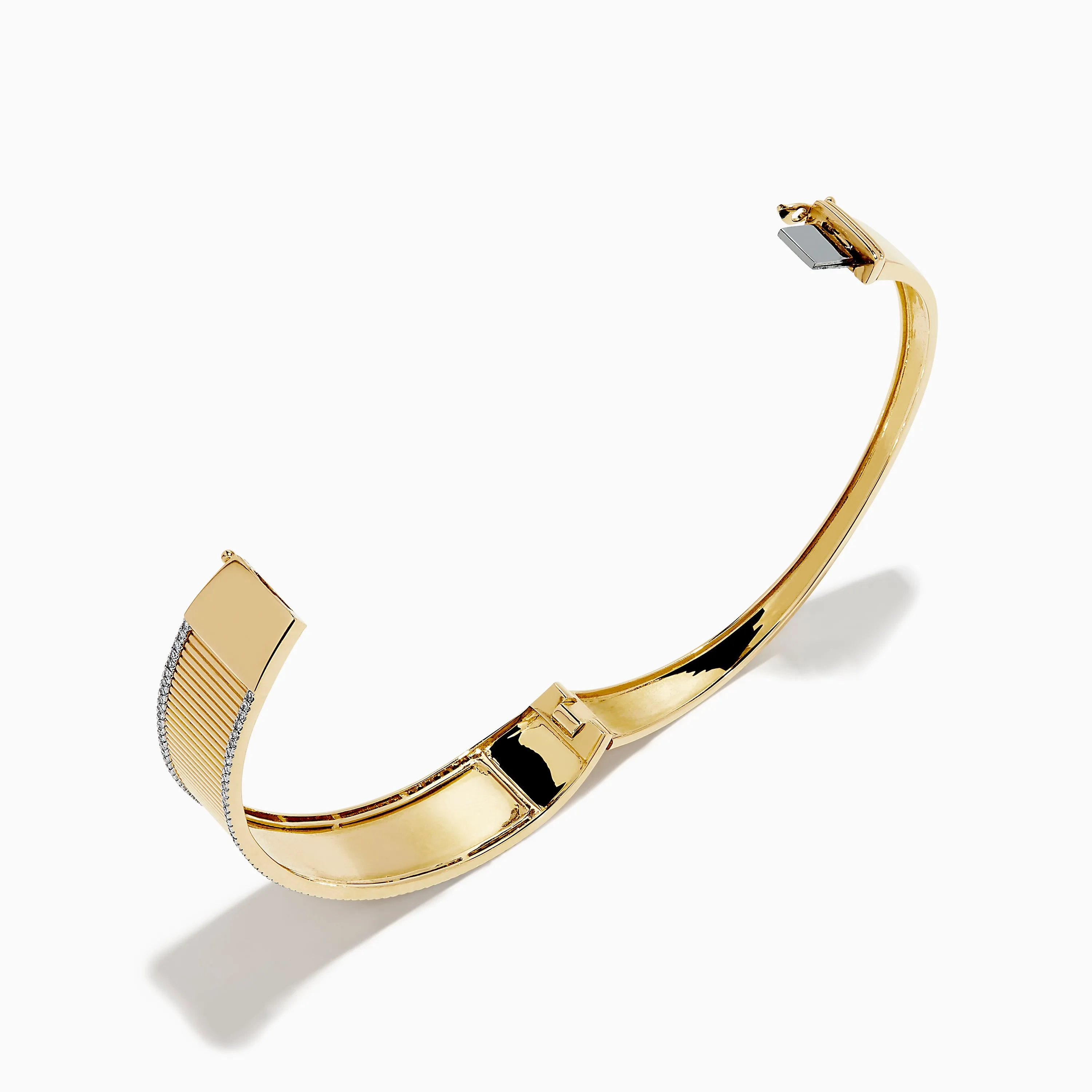 D'Oro 14K Yellow Gold Diamond Bangle sold by Effy product image thumbnail 2