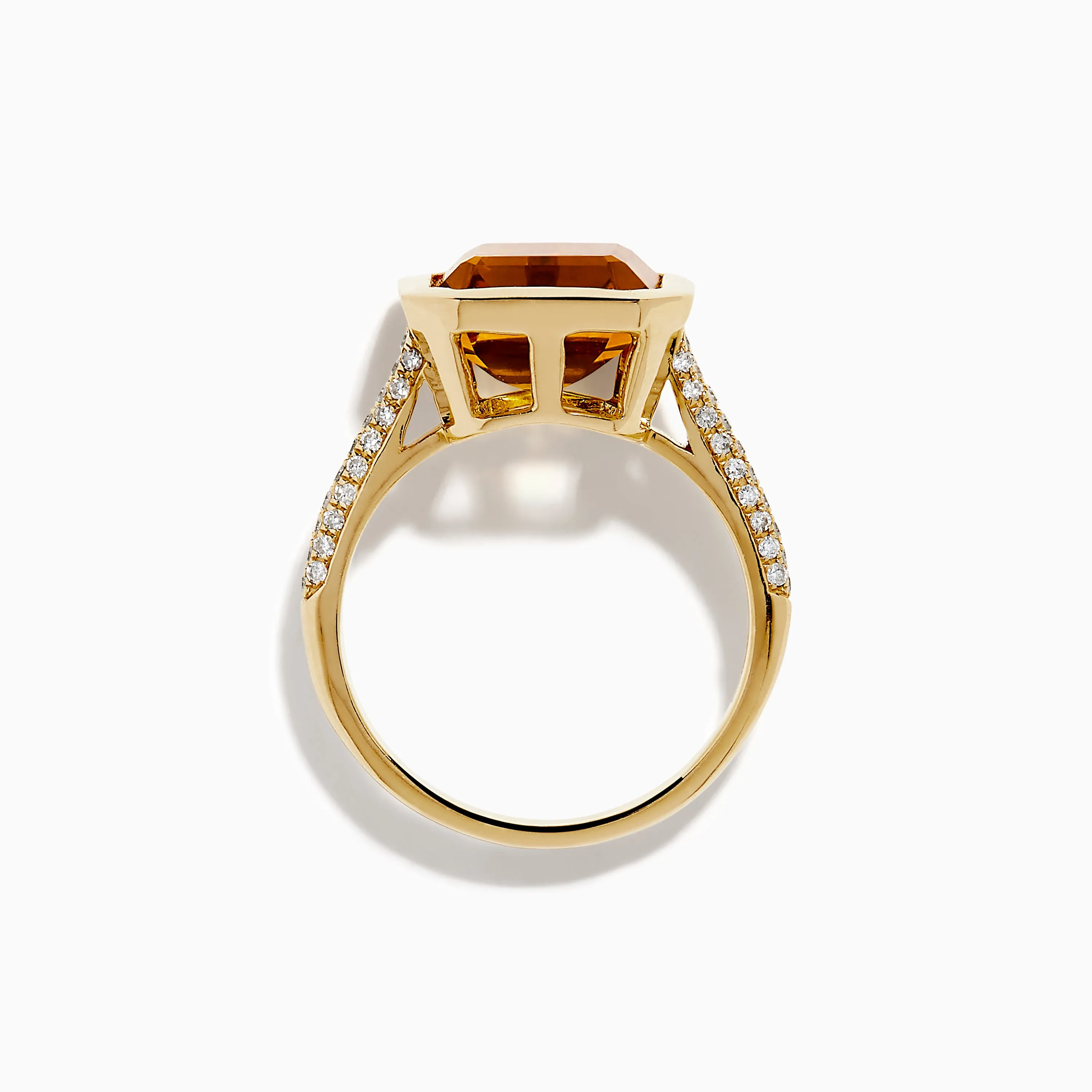 Sunset 14K Yellow Gold Citrine and Diamond Ring sold by Effy product image thumbnail 3