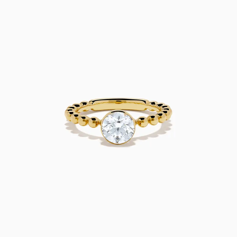 Star Lab Grown Diamond Moderne Ring in 18K Yellow Gold sold by Effy