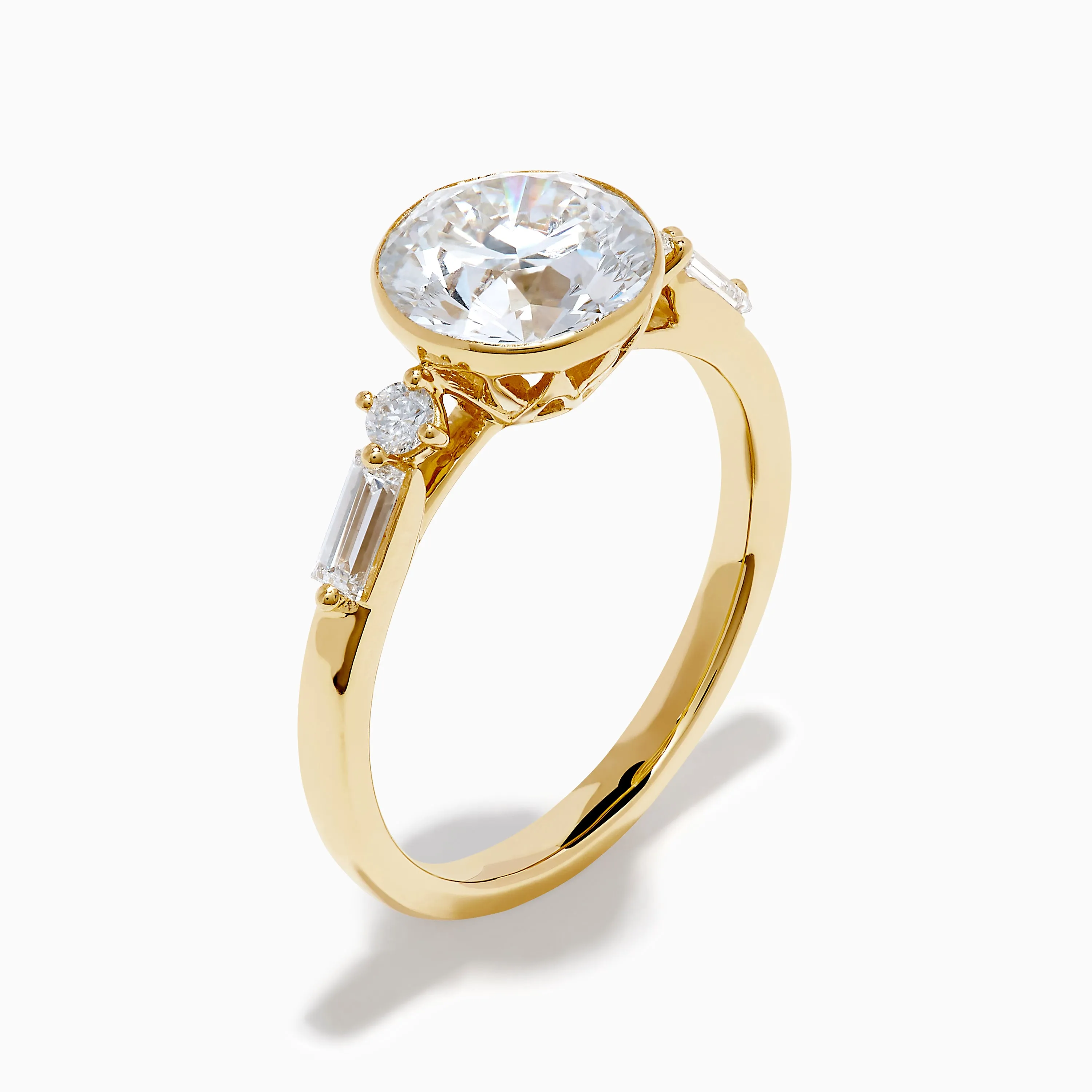 Star Lab Grown Diamond Moderne Ring in 18K Yellow Gold sold by Effy product image thumbnail 4