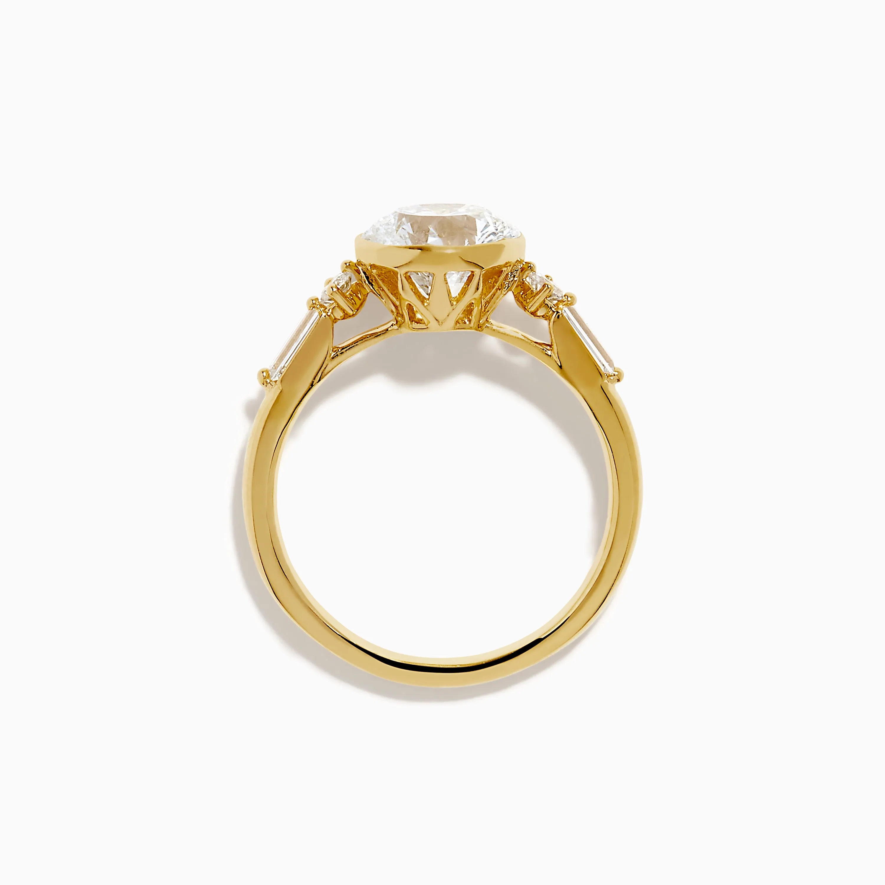 Star Lab Grown Diamond Moderne Ring in 18K Yellow Gold sold by Effy product image thumbnail 3