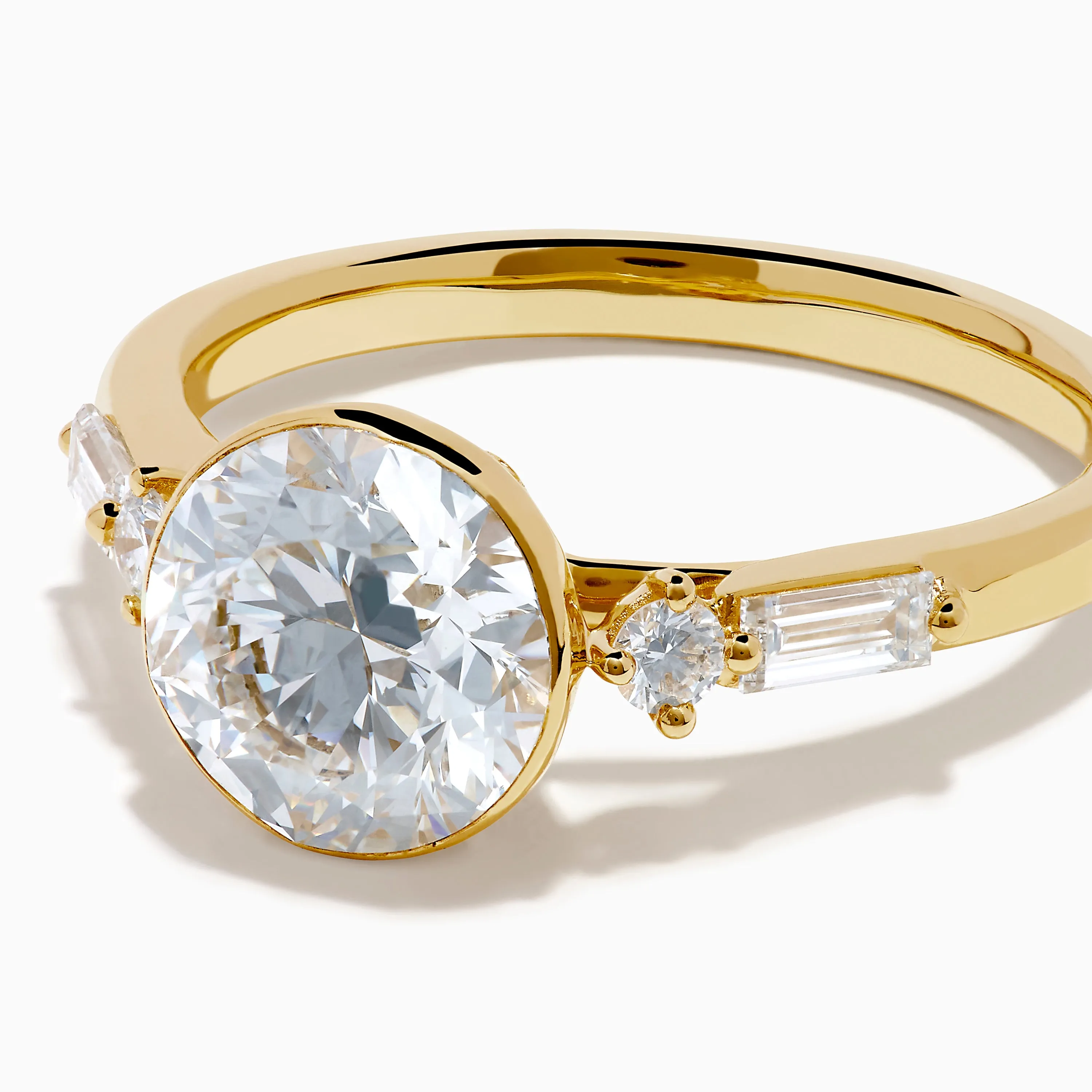 Star Lab Grown Diamond Moderne Ring in 18K Yellow Gold sold by Effy product image thumbnail 2