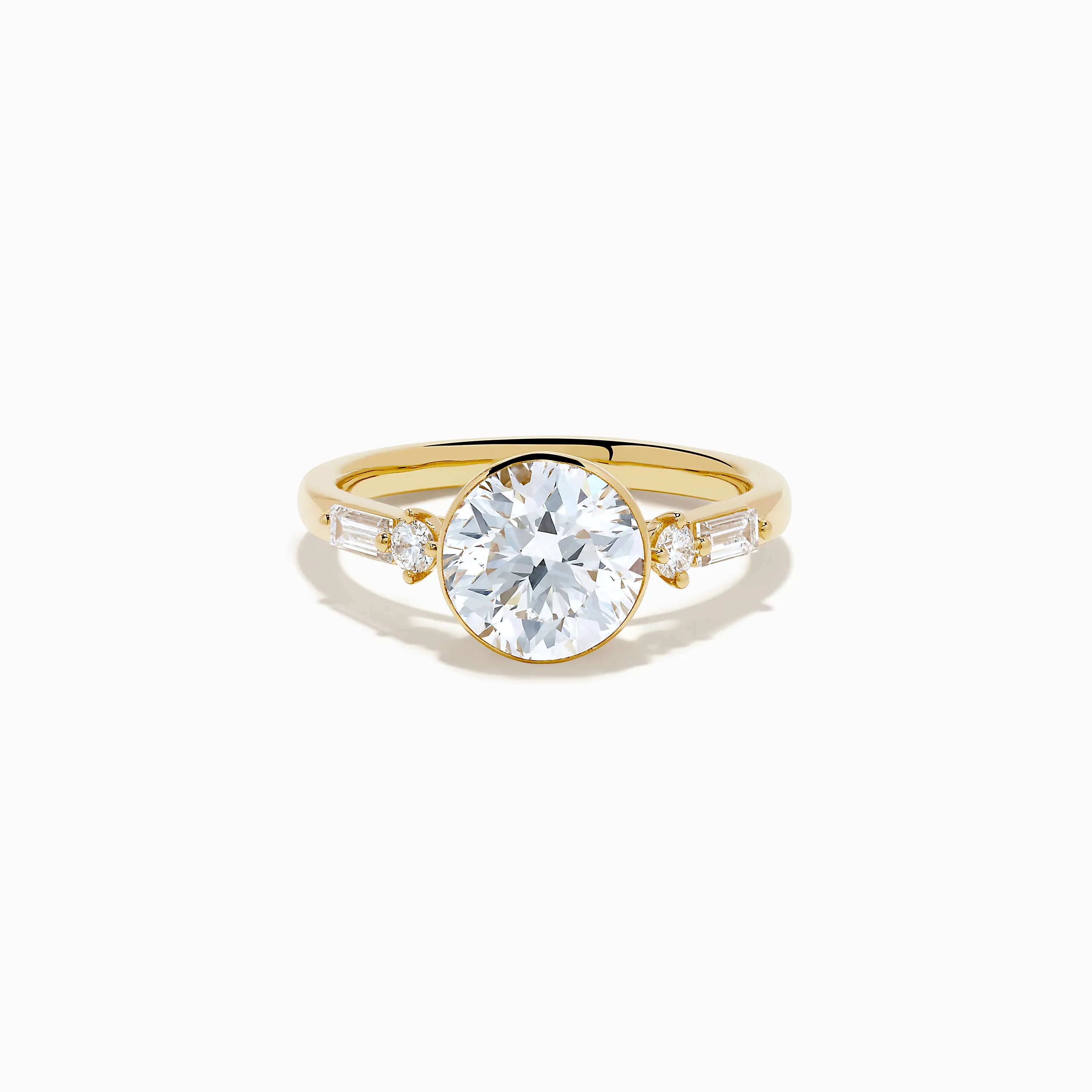 Star Lab Grown Diamond Moderne Ring in 18K Yellow Gold sold by Effy