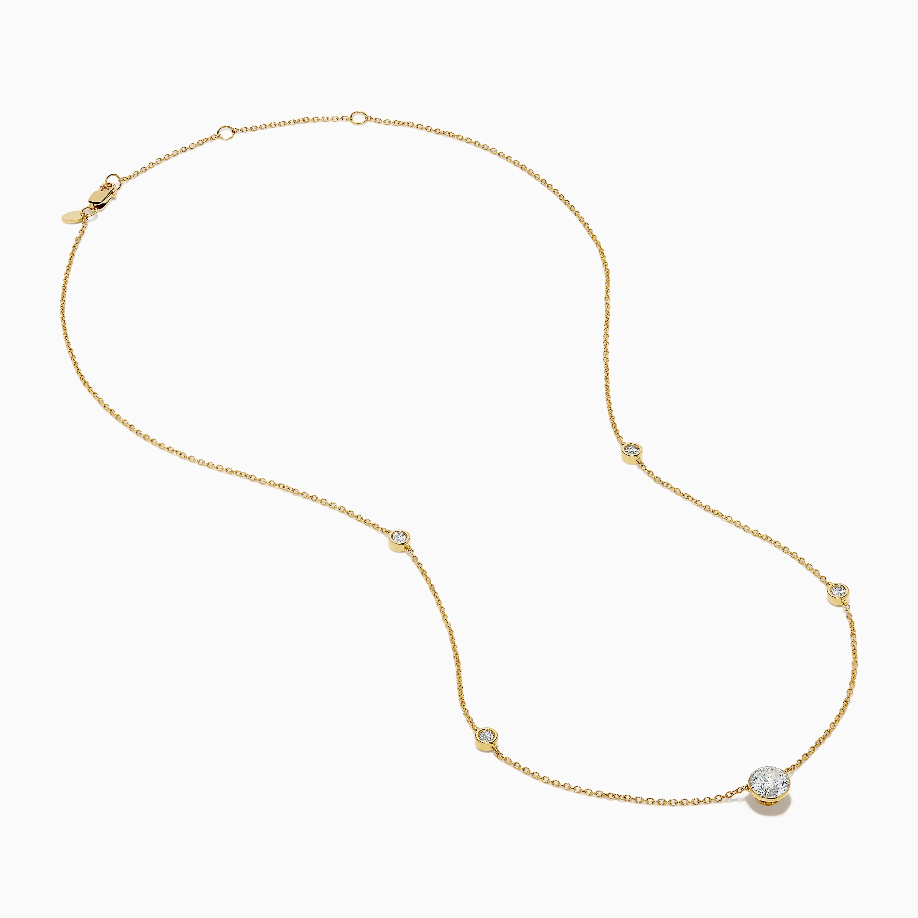 Star Lab Grown Diamond Necklace in 18K Yellow Gold sold by Effy product image thumbnail 2