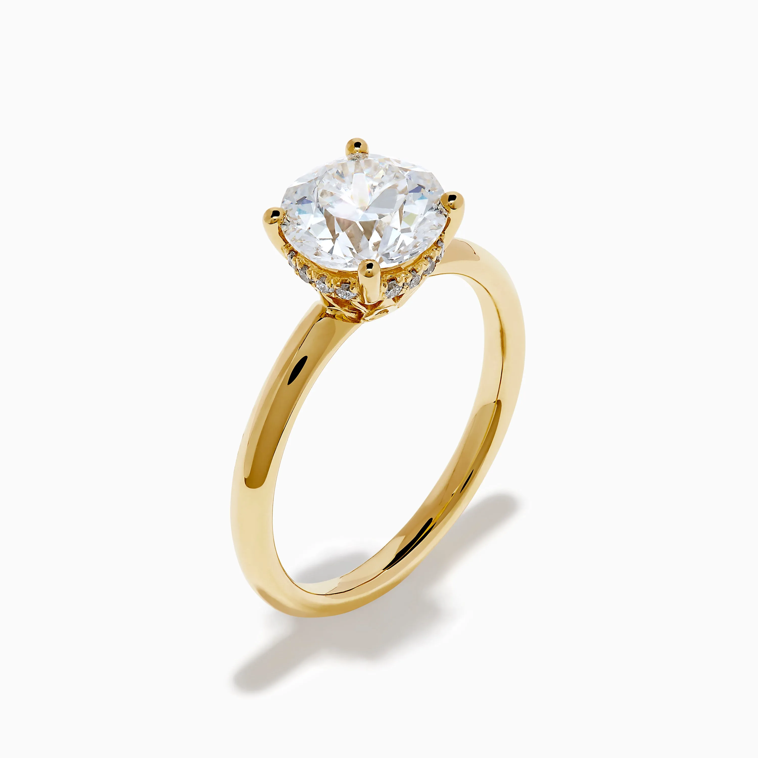 Star Lab Grown Diamond Vine Ring in 18K Yellow Gold sold by Effy product image thumbnail 4