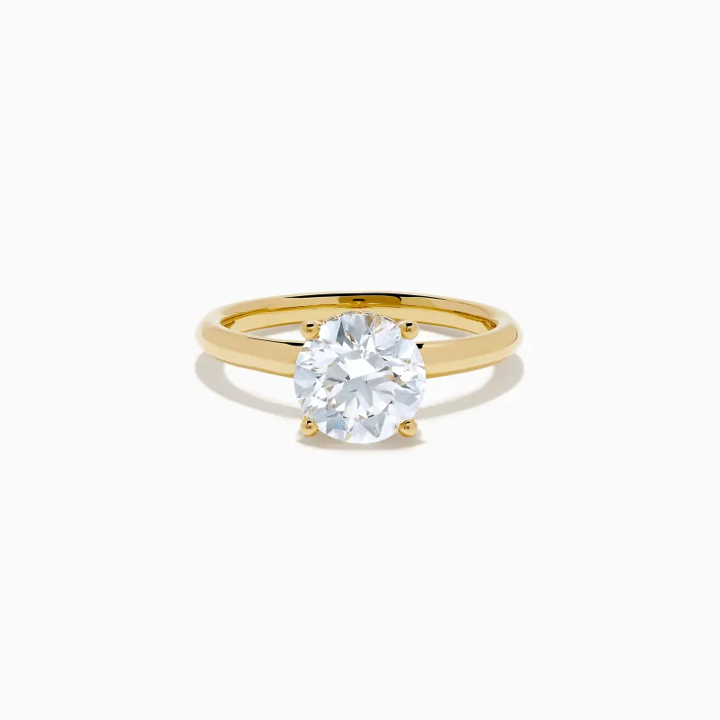 Star Lab Grown Diamond Vine Ring in 18K Yellow Gold sold by Effy