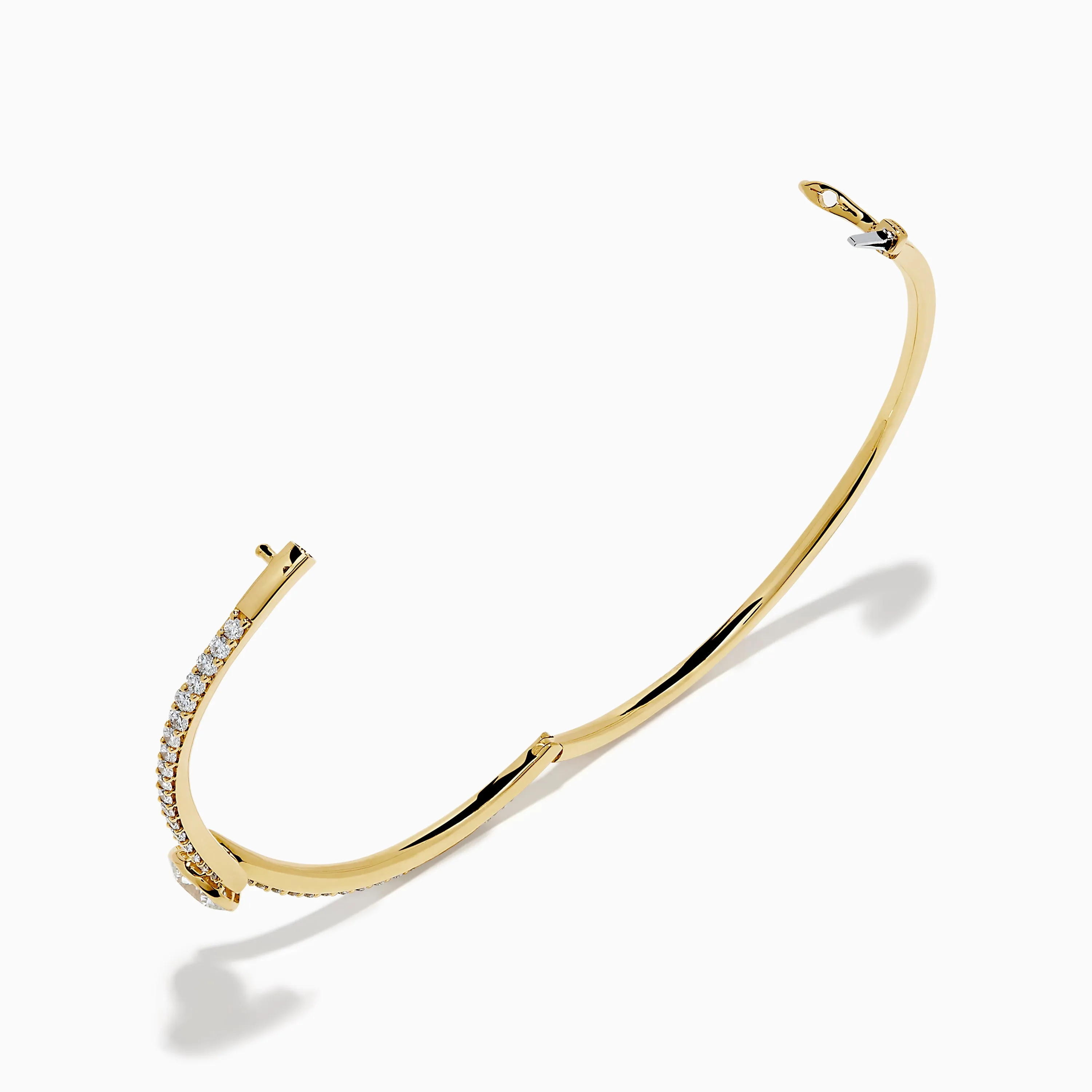Star Lab Grown Diamond Connect Bangle in 18K Yellow Gold sold by Effy product image thumbnail 2