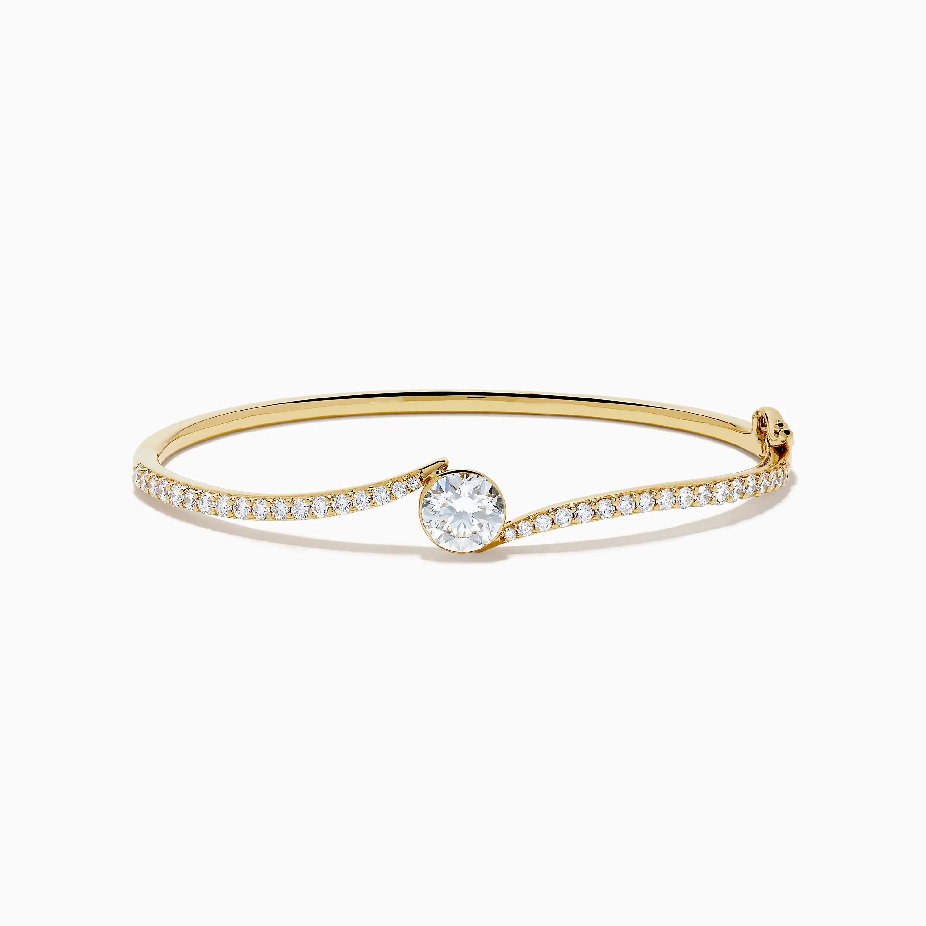 Star Lab Grown Diamond Connect Bangle in 18K Yellow Gold sold by Effy